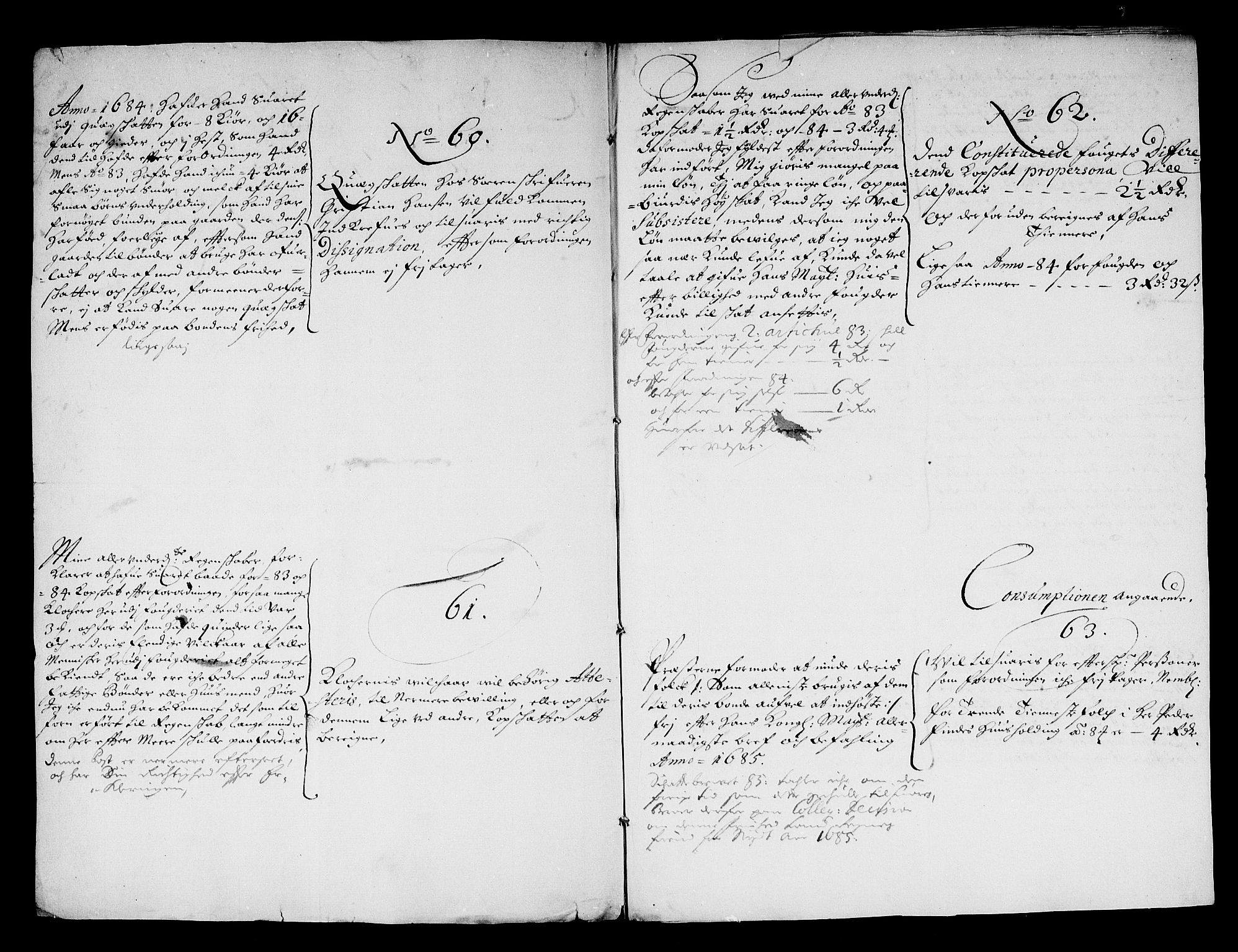 Rentekammeret inntil 1814, Reviderte regnskaper, Stiftamtstueregnskaper, Bergen stiftamt, AV/RA-EA-6043/R/Rc/L0076: Bergen stiftamt, 1683-1685