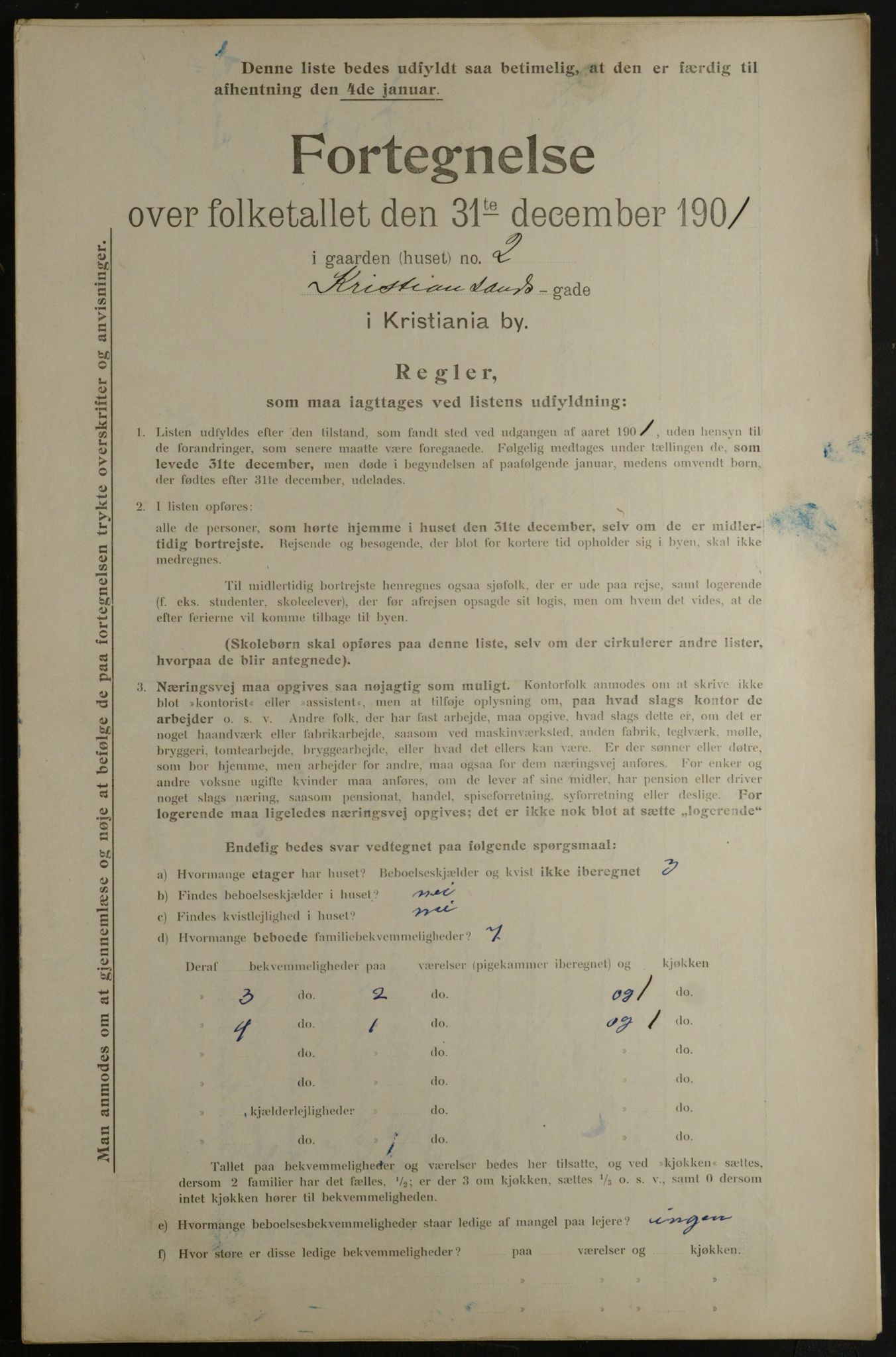 OBA, Municipal Census 1901 for Kristiania, 1901, p. 8347