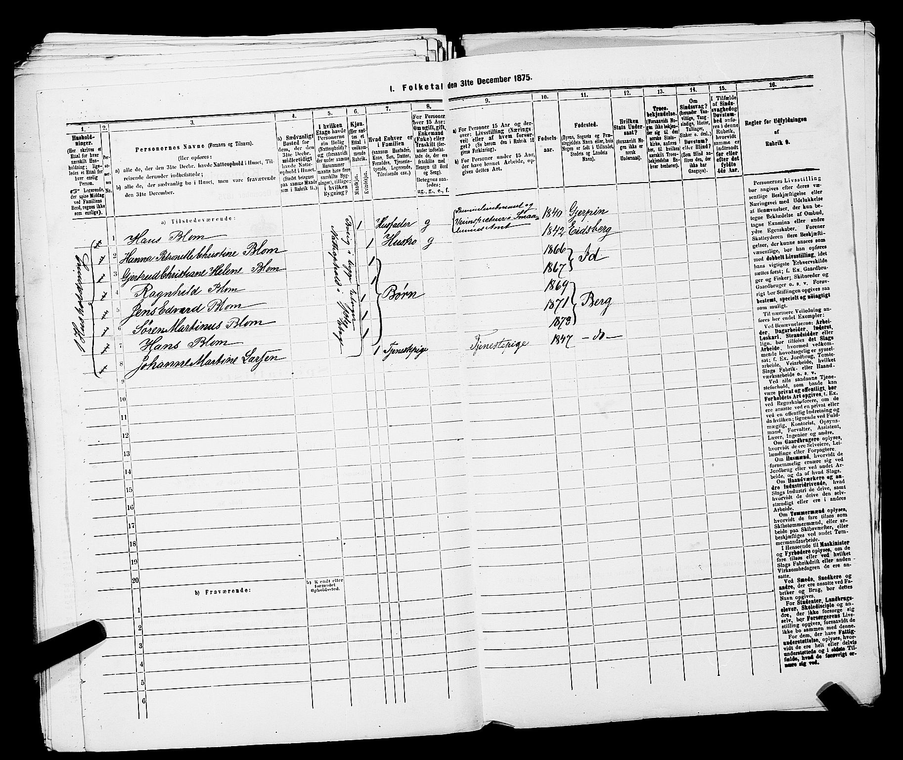 RA, 1875 census for 0104B Moss/Moss, 1875, p. 797