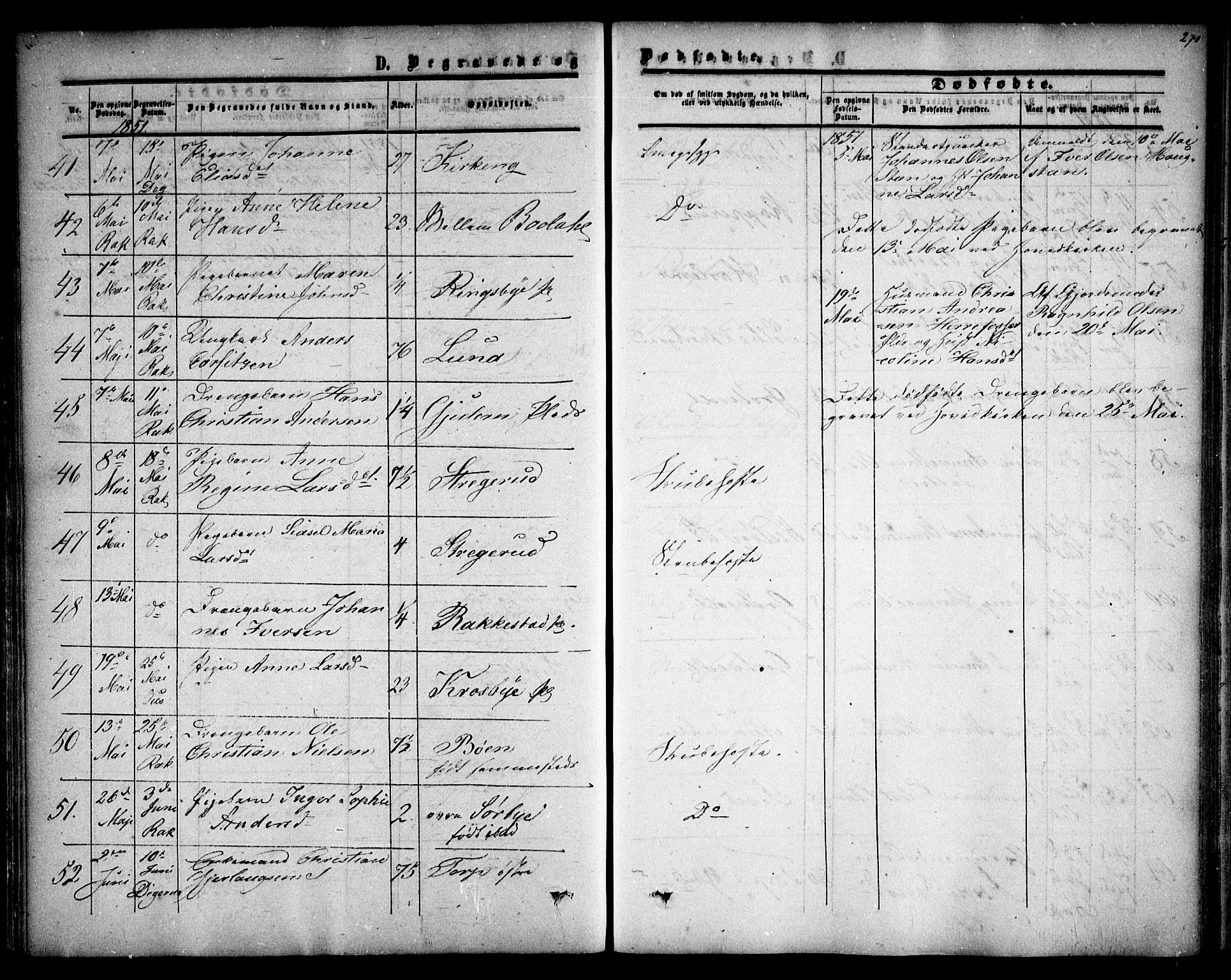 Rakkestad prestekontor Kirkebøker, AV/SAO-A-2008/F/Fa/L0009: Parish register (official) no. I 9, 1850-1856, p. 270