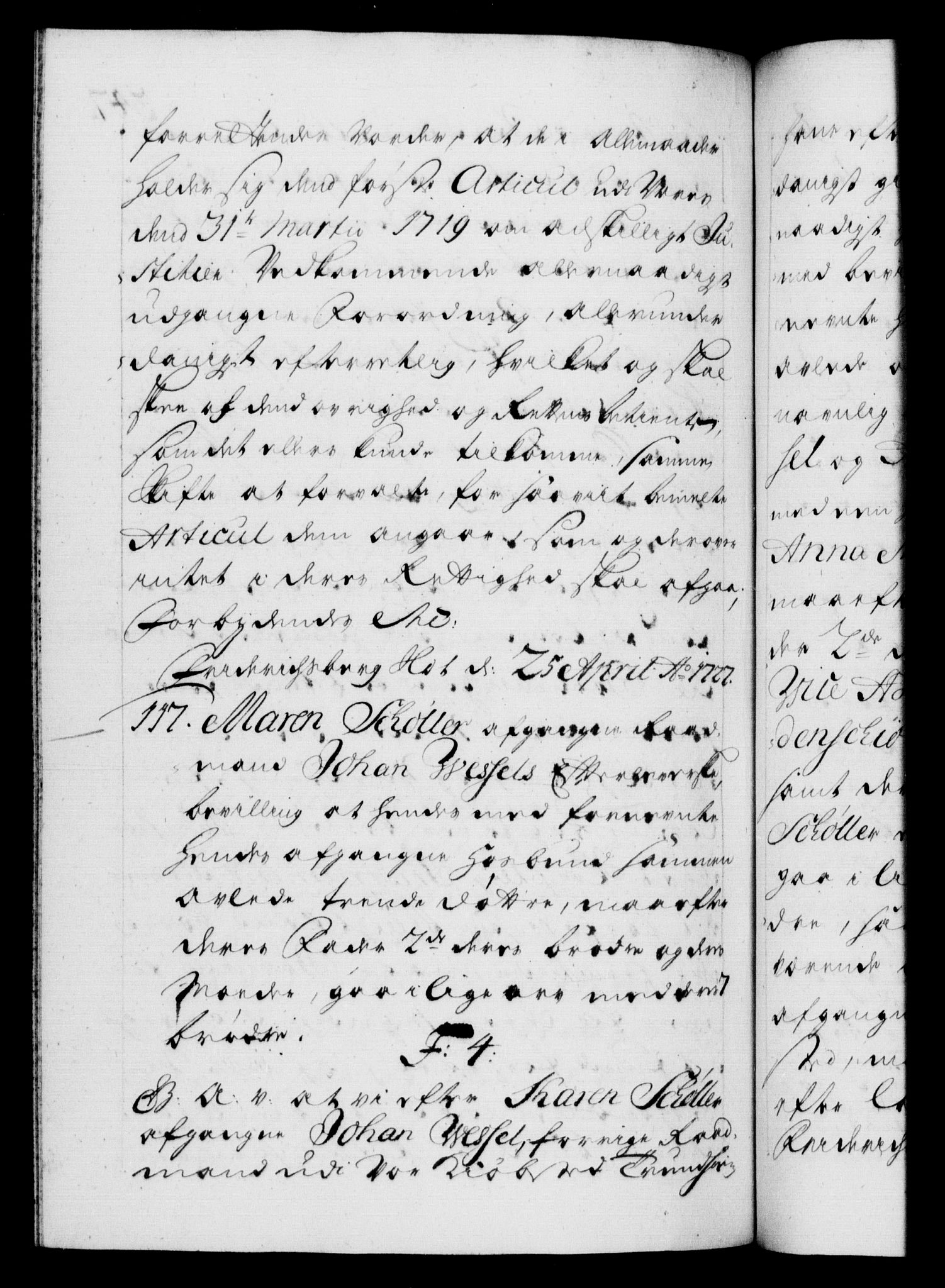 Danske Kanselli 1572-1799, AV/RA-EA-3023/F/Fc/Fca/Fcaa/L0025: Norske registre, 1726-1728, p. 347b