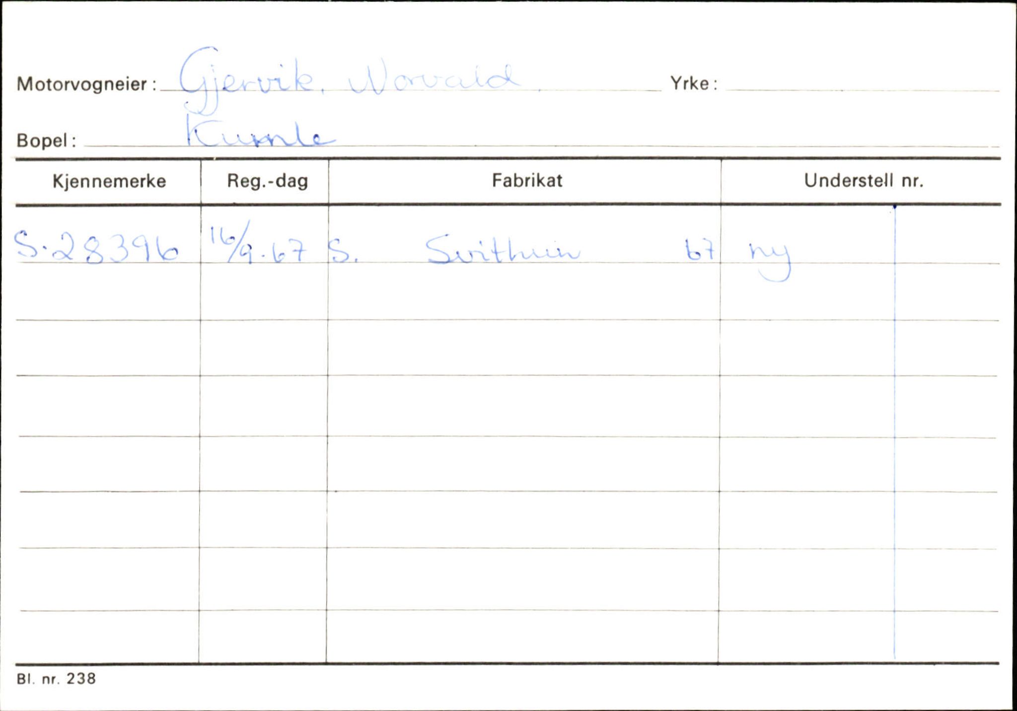 Statens vegvesen, Sogn og Fjordane vegkontor, SAB/A-5301/4/F/L0132: Eigarregister Askvoll A-Å. Balestrand A-Å, 1945-1975, p. 403