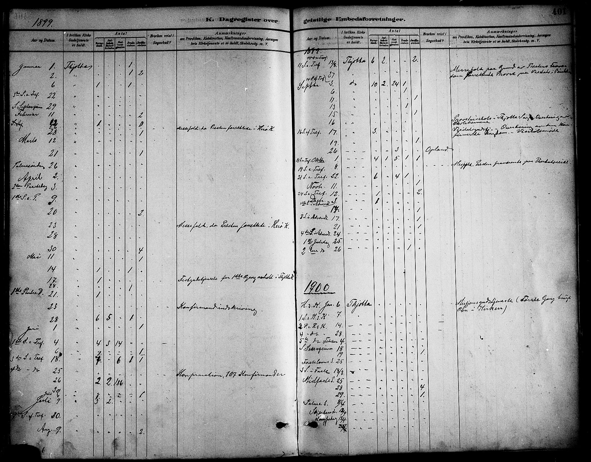 Ministerialprotokoller, klokkerbøker og fødselsregistre - Nordland, AV/SAT-A-1459/817/L0268: Parish register (copy) no. 817C03, 1884-1920, p. 401