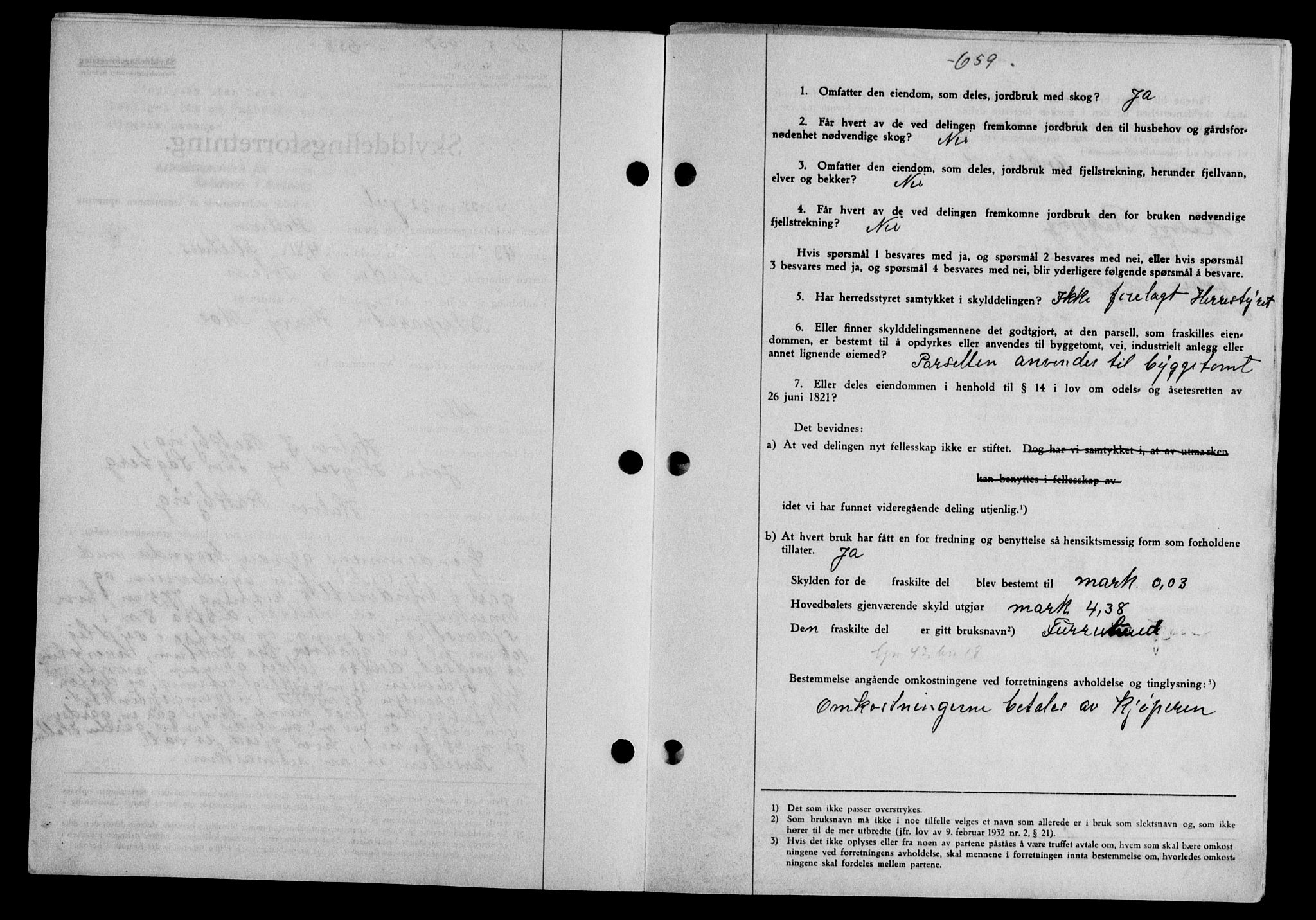 Gauldal sorenskriveri, SAT/A-0014/1/2/2C/L0047: Mortgage book no. 50-51, 1937-1937, Diary no: : 597/1937