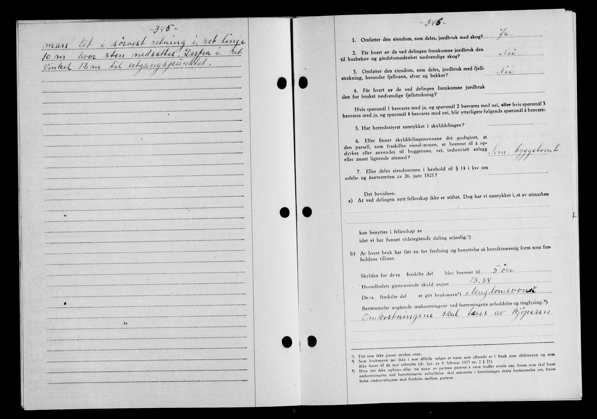 Gauldal sorenskriveri, SAT/A-0014/1/2/2C/L0058: Mortgage book no. 63, 1944-1945, Diary no: : 1100/1944