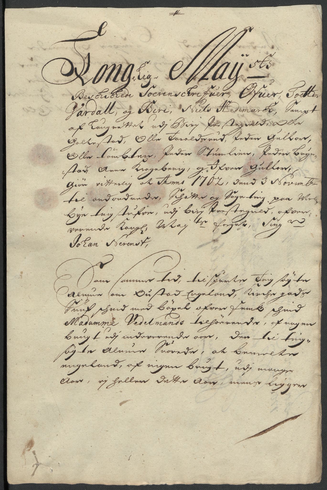 Rentekammeret inntil 1814, Reviderte regnskaper, Fogderegnskap, AV/RA-EA-4092/R18/L1300: Fogderegnskap Hadeland, Toten og Valdres, 1702, p. 420