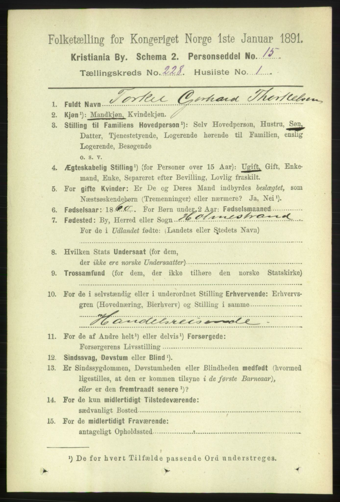 RA, 1891 census for 0301 Kristiania, 1891, p. 139292