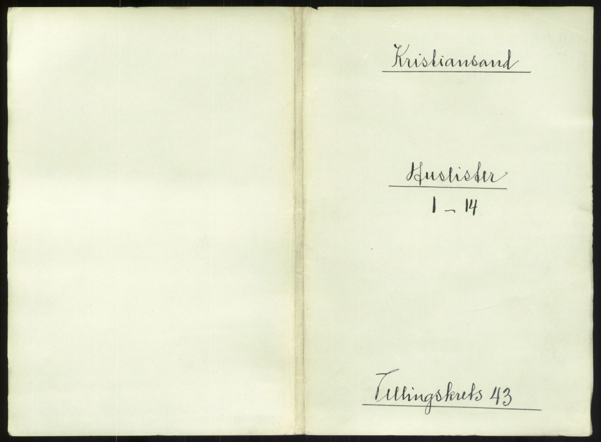 RA, 1891 census for 1001 Kristiansand, 1891, p. 2306