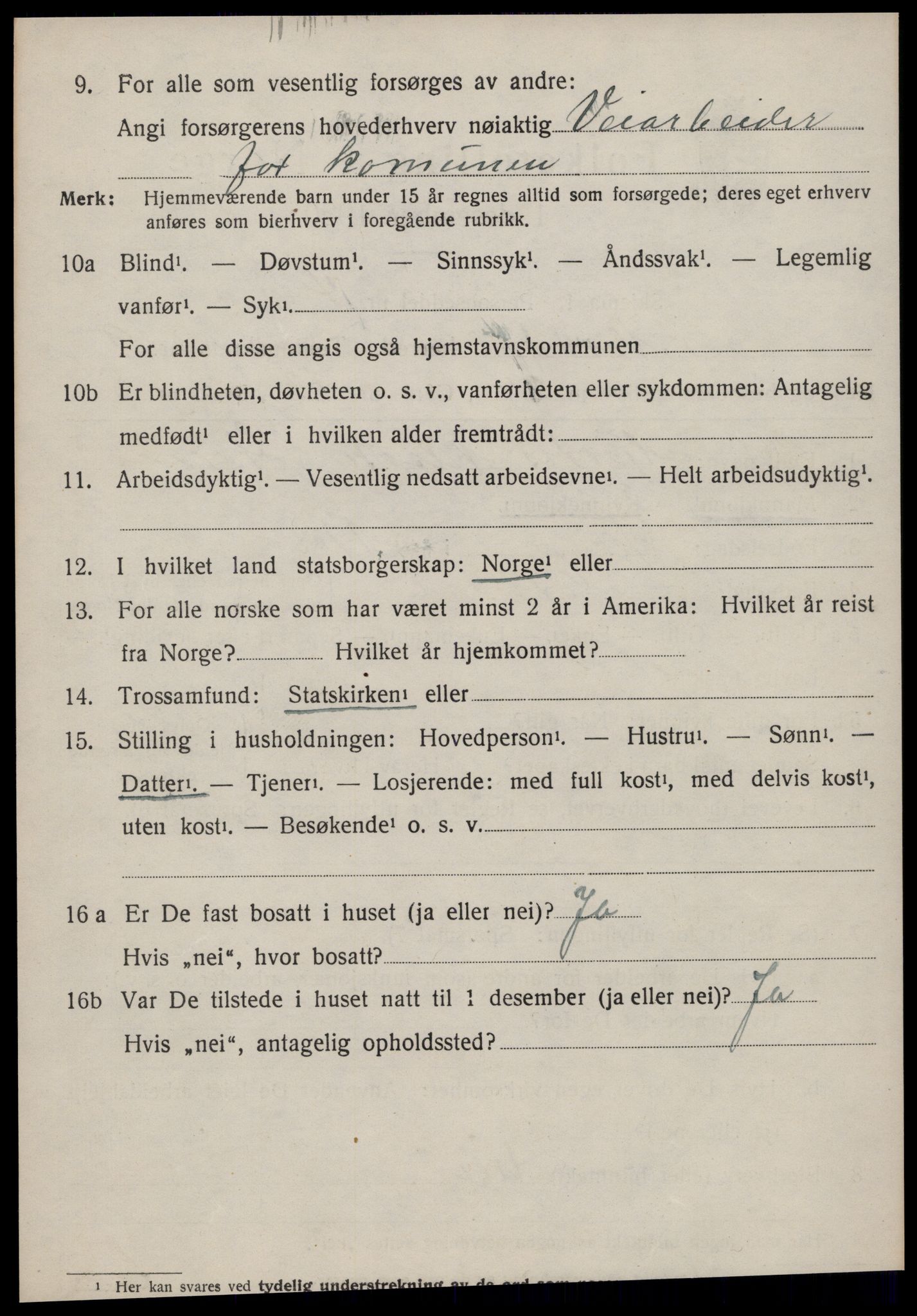 SAT, 1920 census for Norddal, 1920, p. 5052