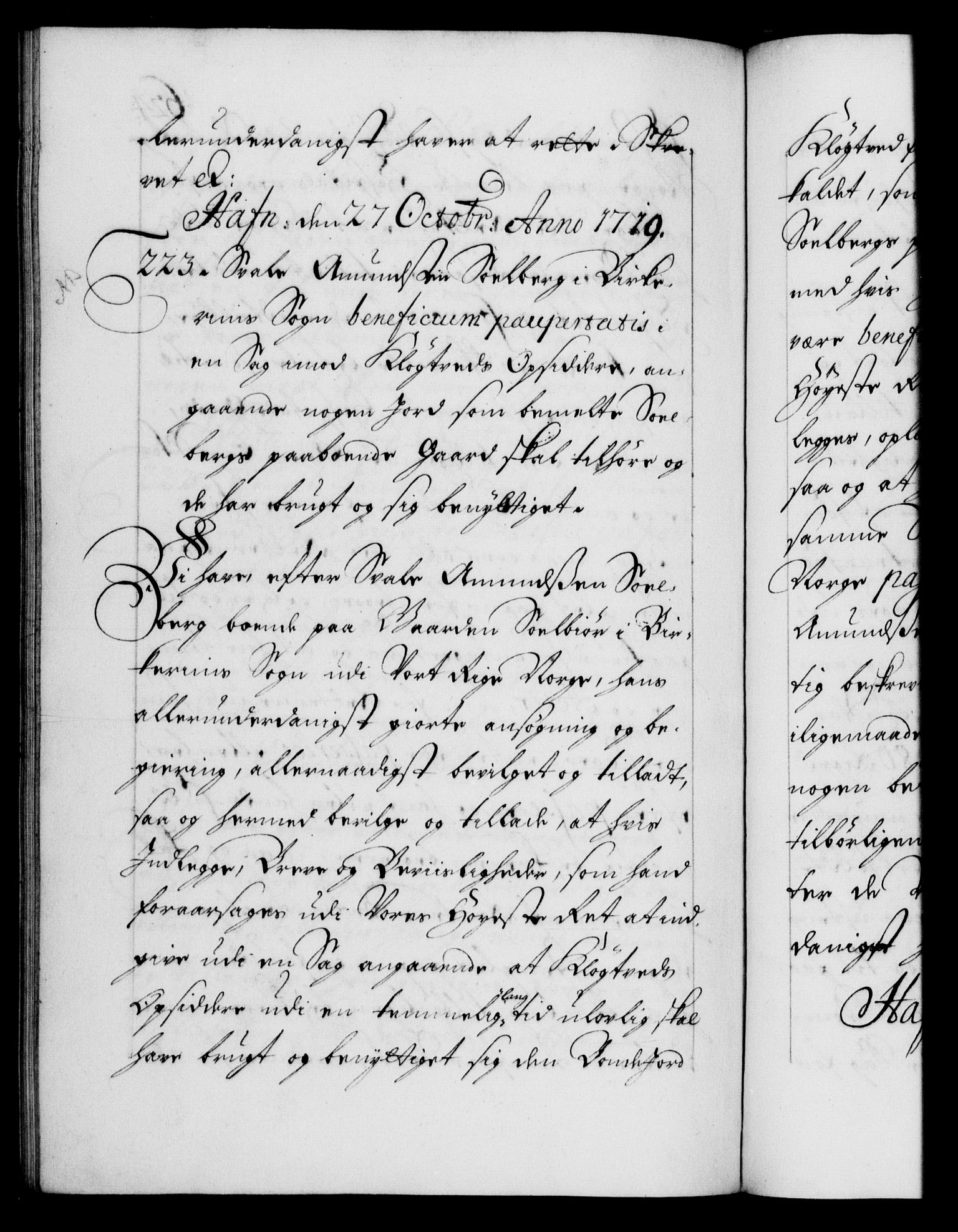 Danske Kanselli 1572-1799, AV/RA-EA-3023/F/Fc/Fca/Fcaa/L0022: Norske registre, 1716-1719, p. 624b