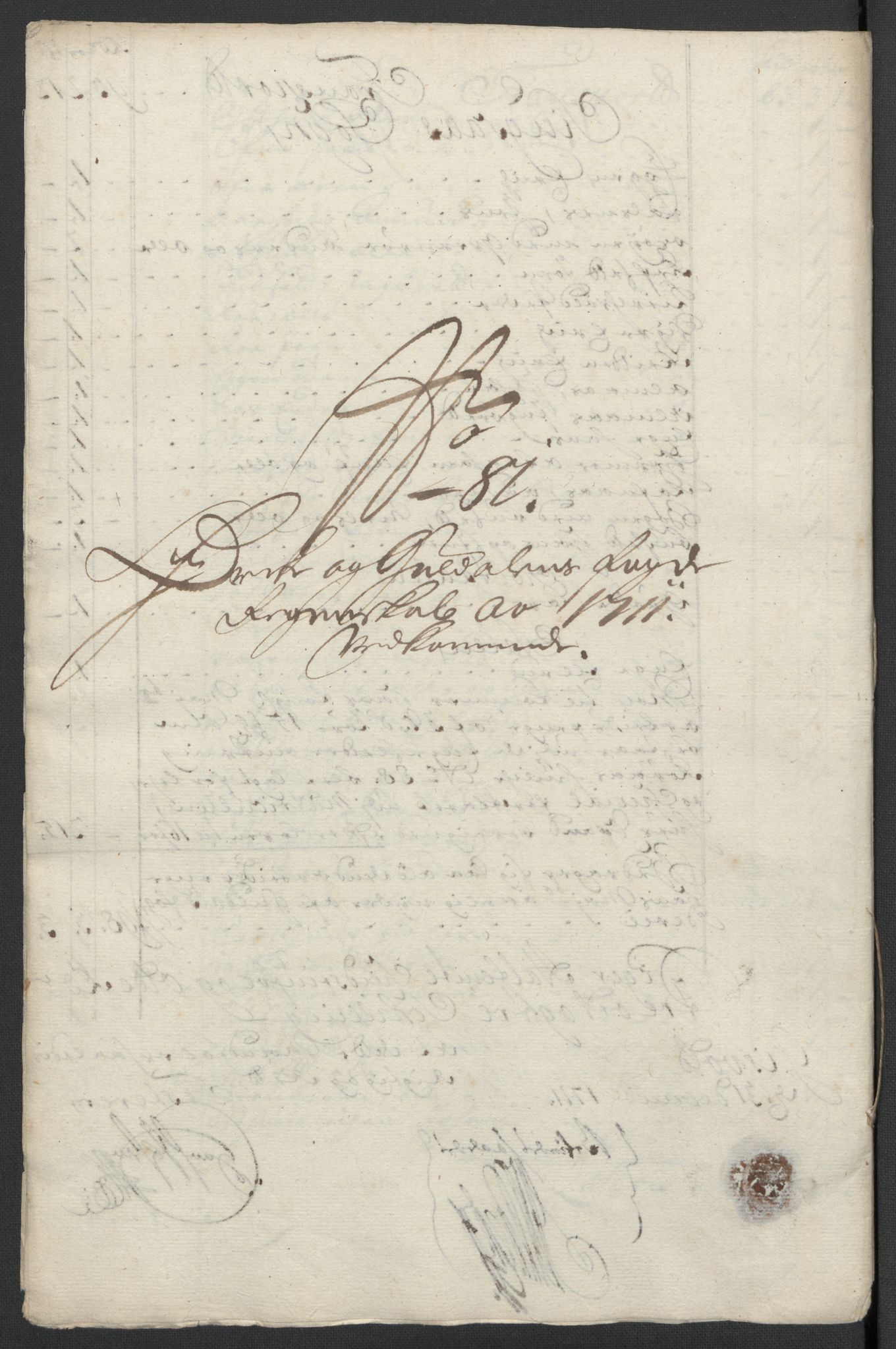 Rentekammeret inntil 1814, Reviderte regnskaper, Fogderegnskap, RA/EA-4092/R60/L3961: Fogderegnskap Orkdal og Gauldal, 1711, p. 387