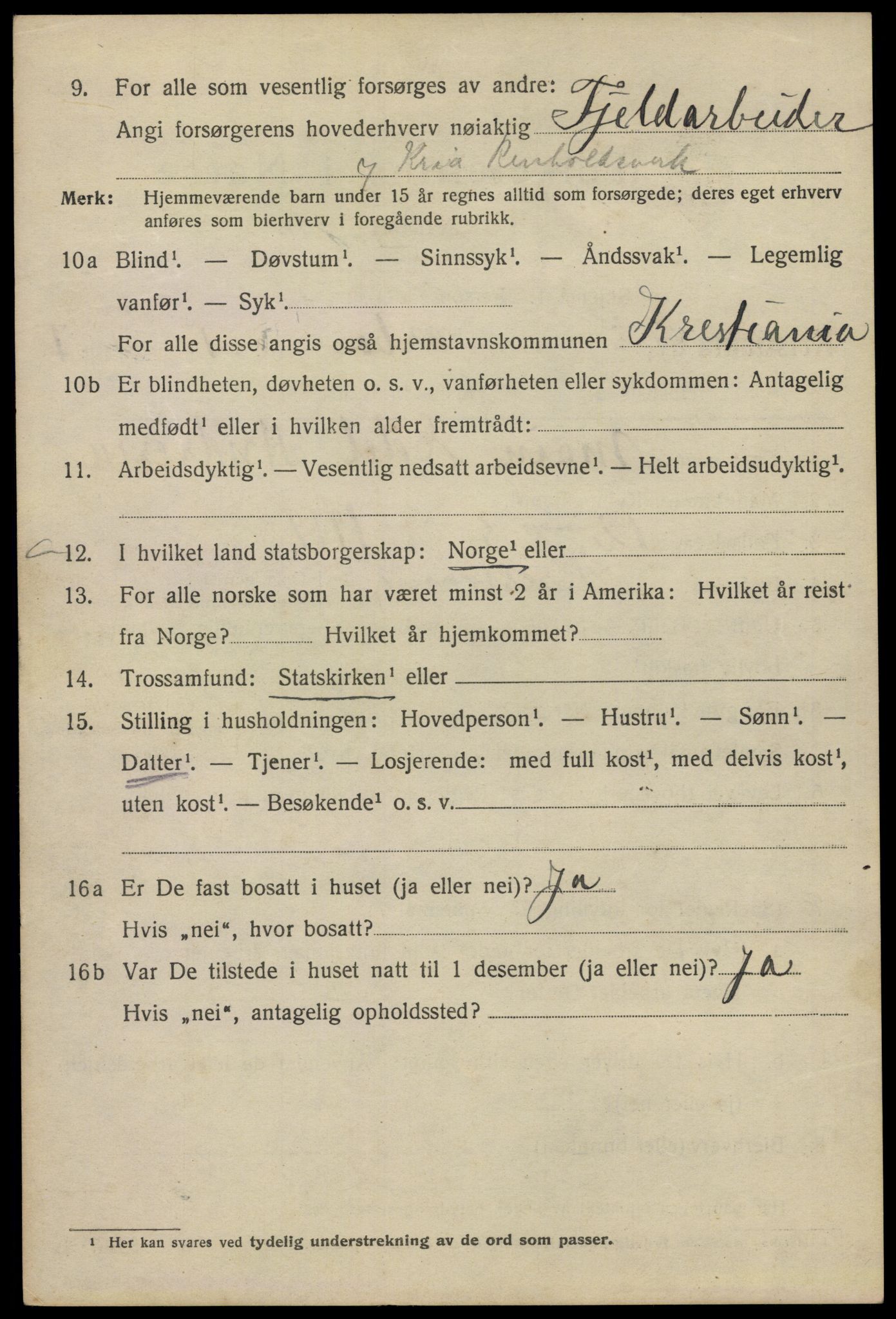 SAO, 1920 census for Kristiania, 1920, p. 142696