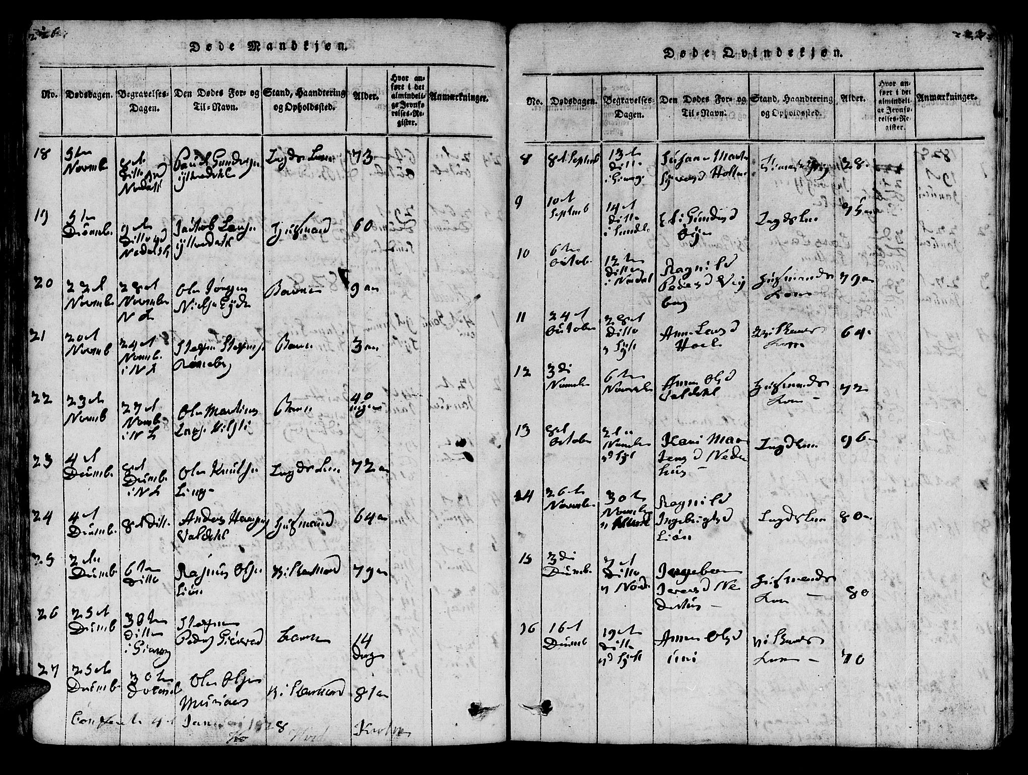 Ministerialprotokoller, klokkerbøker og fødselsregistre - Møre og Romsdal, SAT/A-1454/519/L0246: Parish register (official) no. 519A05, 1817-1834, p. 226-227