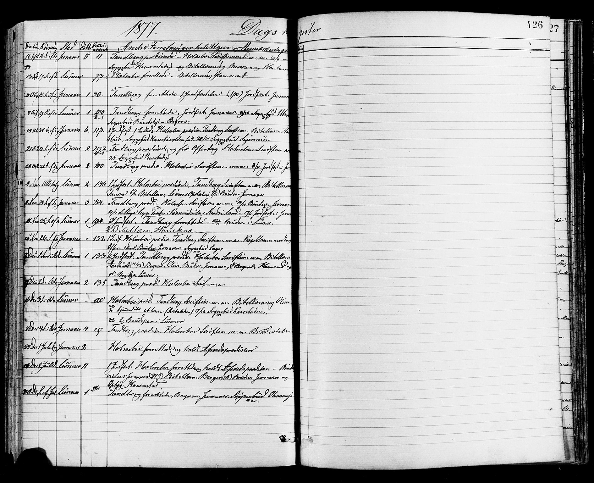 Jevnaker prestekontor, SAH/PREST-116/H/Ha/Haa/L0008: Parish register (official) no. 8, 1877-1890, p. 426