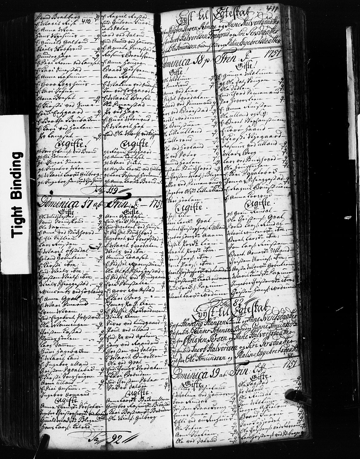 Fåberg prestekontor, SAH/PREST-086/H/Ha/Hab/L0002: Parish register (copy) no. 2, 1741-1756, p. 410-411