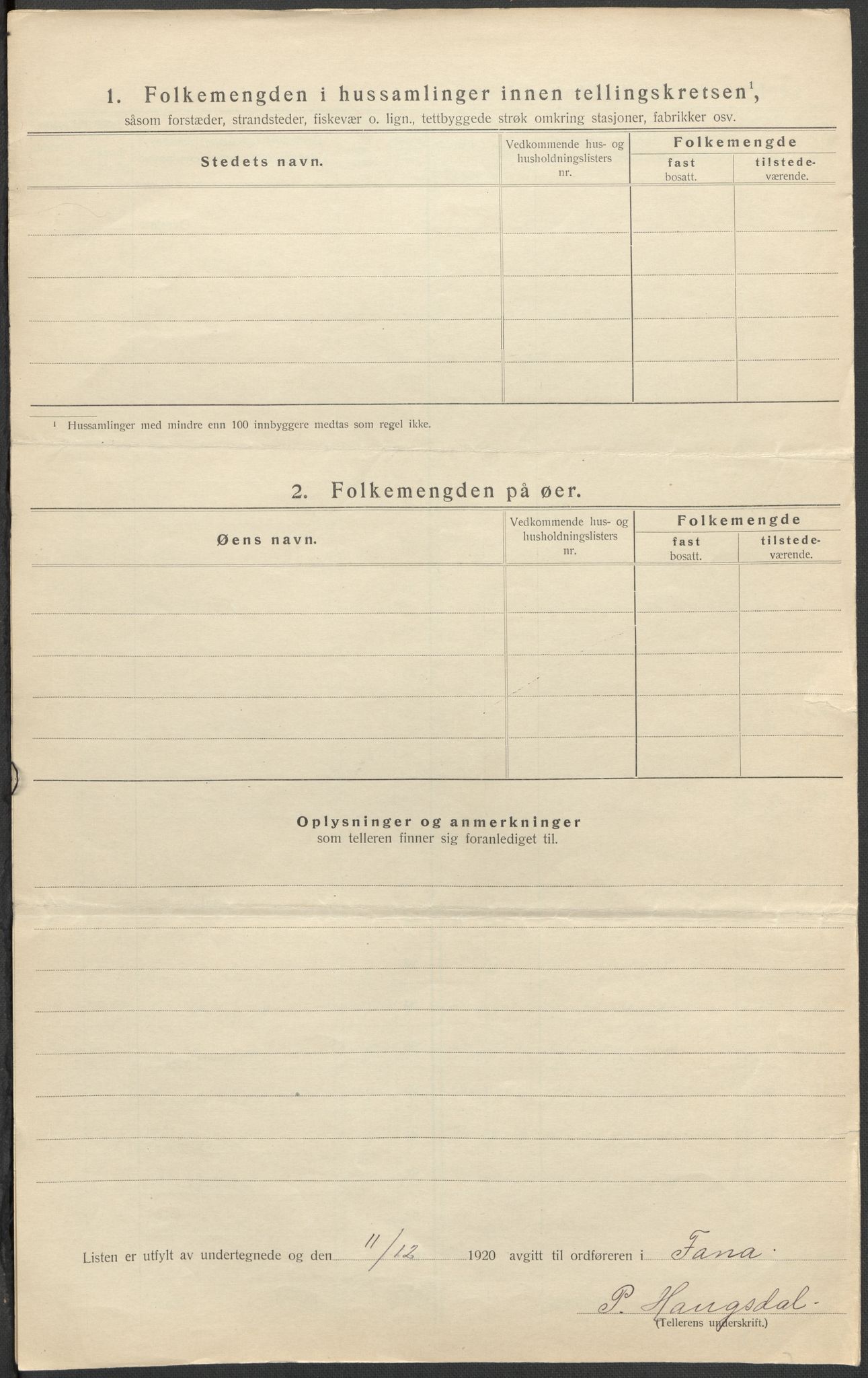 SAB, 1920 census for Fana, 1920, p. 64