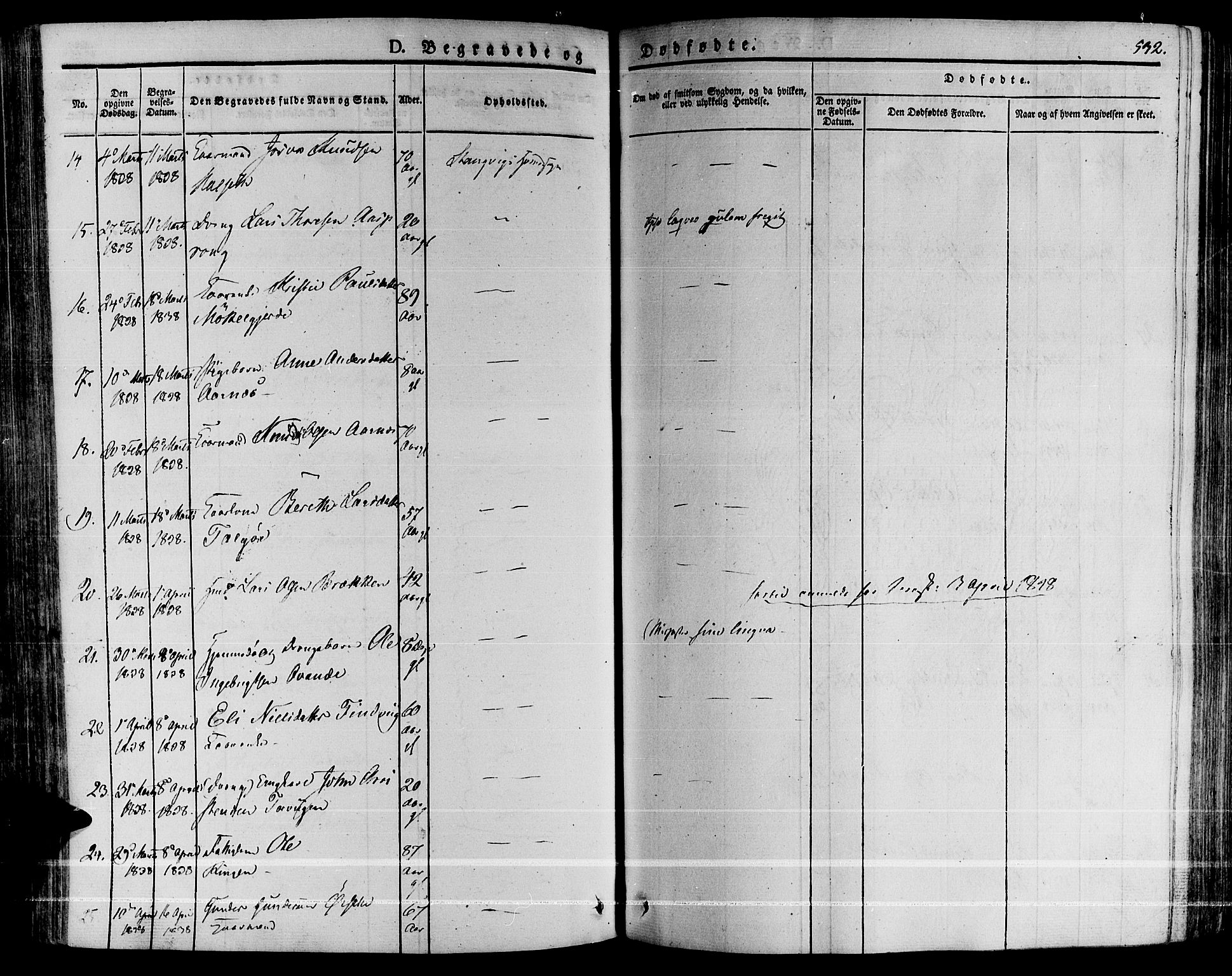 Ministerialprotokoller, klokkerbøker og fødselsregistre - Møre og Romsdal, AV/SAT-A-1454/592/L1024: Parish register (official) no. 592A03 /1, 1831-1849, p. 532