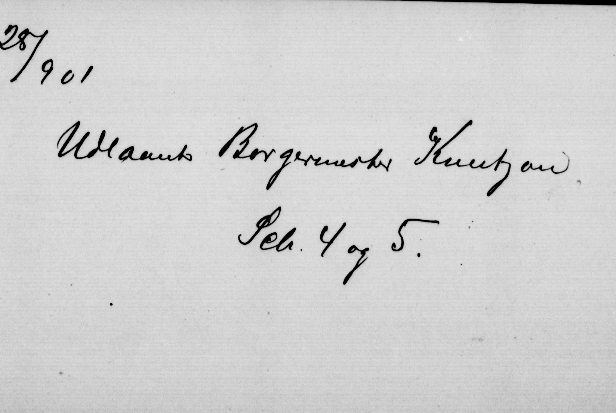 SAK, 1900 census for Kristiansand, 1900, p. 5