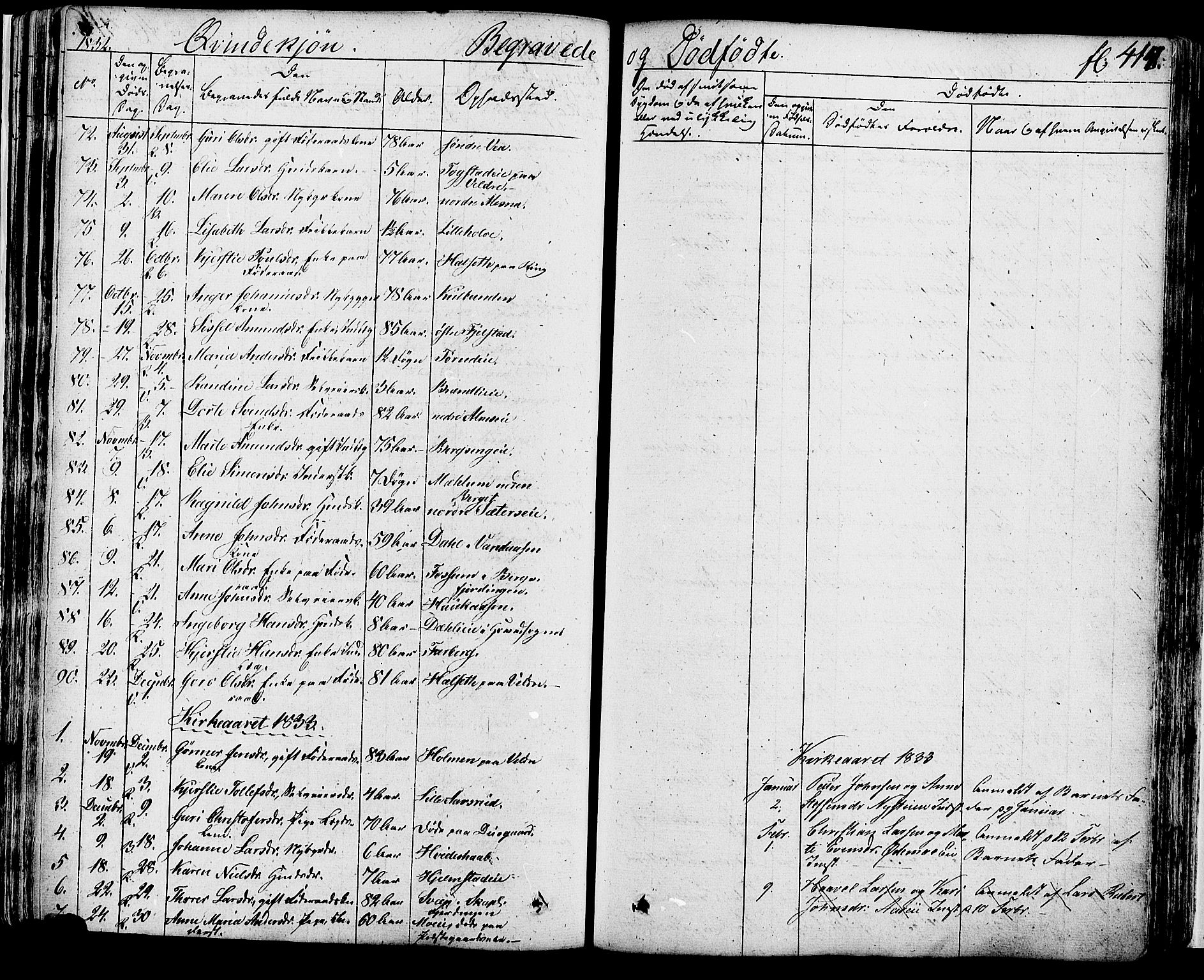 Ringsaker prestekontor, AV/SAH-PREST-014/K/Ka/L0007: Parish register (official) no. 7B, 1826-1837, p. 417