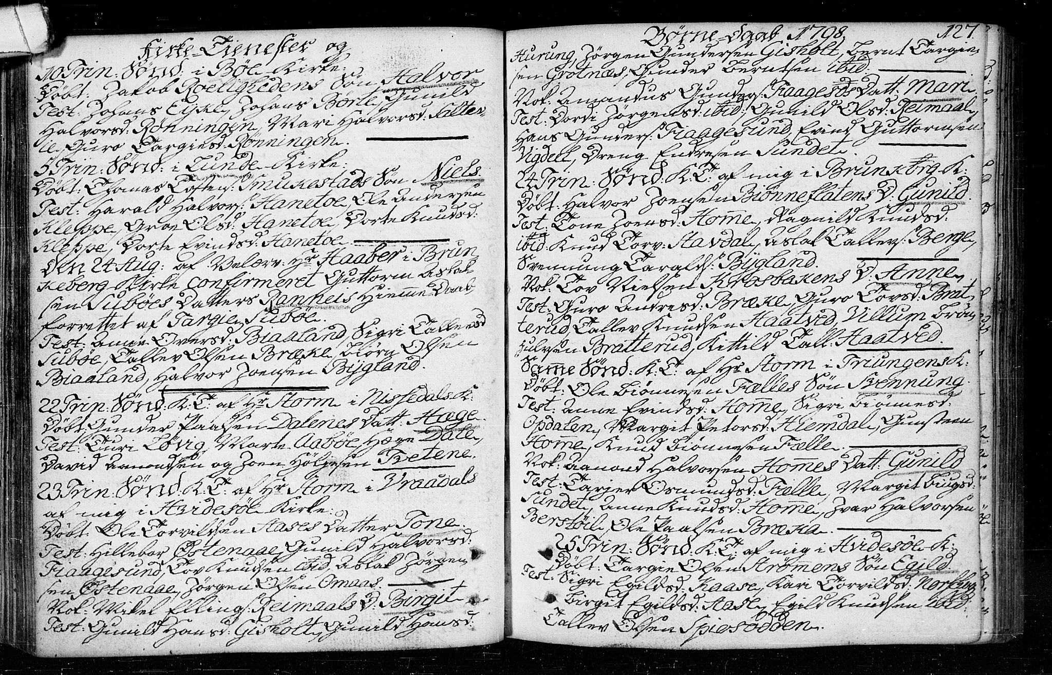 Kviteseid kirkebøker, SAKO/A-276/F/Fa/L0003: Parish register (official) no. I 3, 1787-1799, p. 127