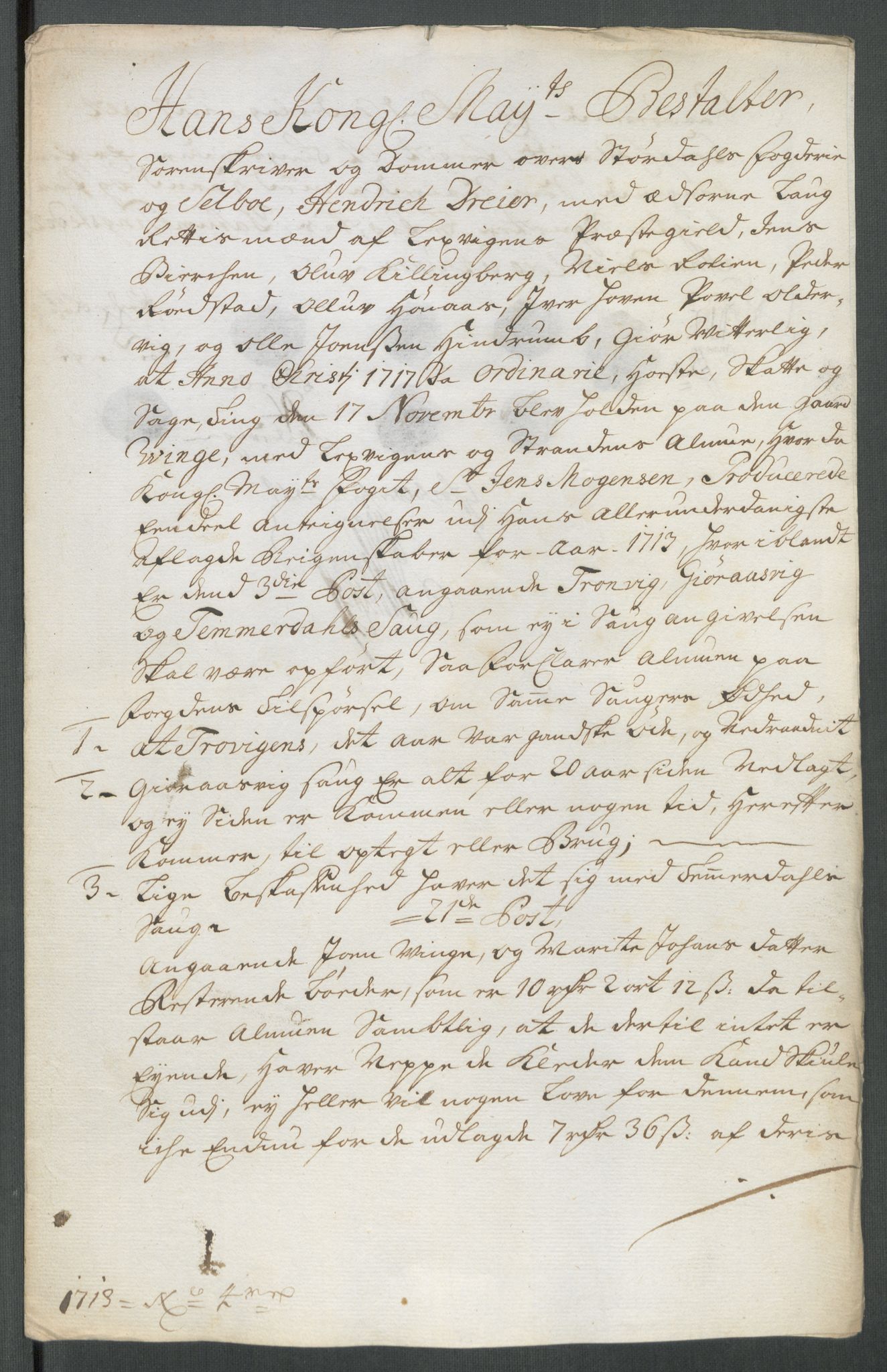 Rentekammeret inntil 1814, Reviderte regnskaper, Fogderegnskap, AV/RA-EA-4092/R62/L4203: Fogderegnskap Stjørdal og Verdal, 1713, p. 342