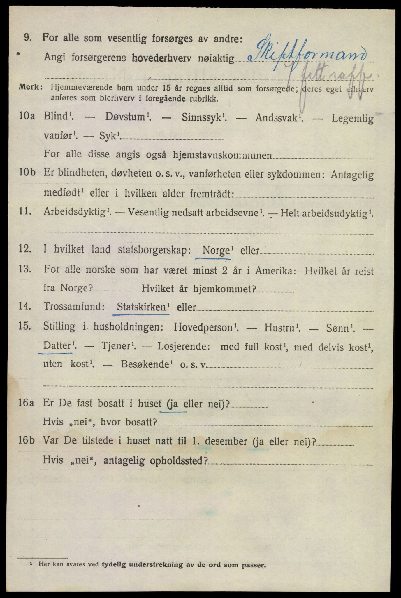 SAKO, 1920 census for Sandeherred, 1920, p. 15547