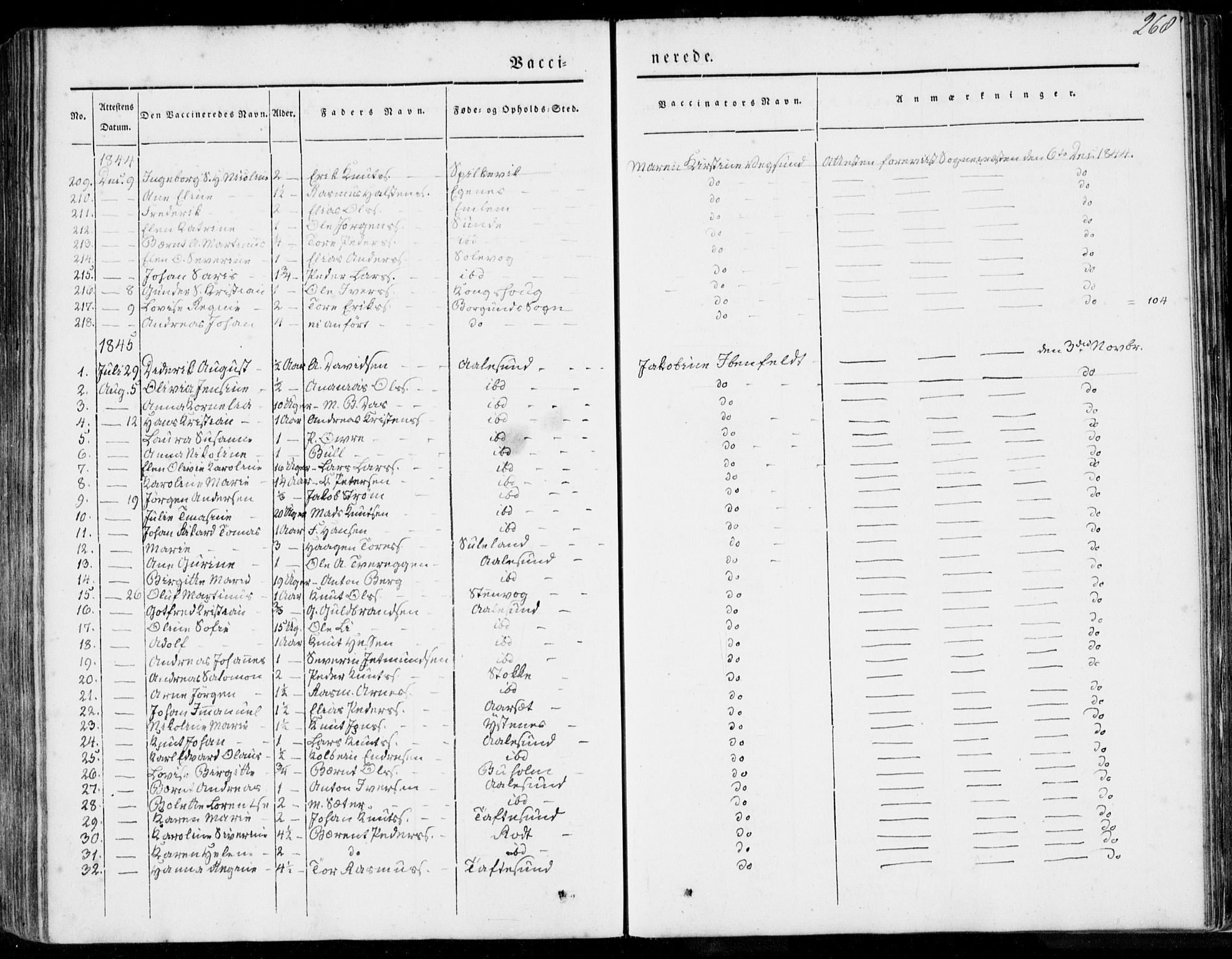 Ministerialprotokoller, klokkerbøker og fødselsregistre - Møre og Romsdal, AV/SAT-A-1454/528/L0396: Parish register (official) no. 528A07, 1839-1847, p. 268