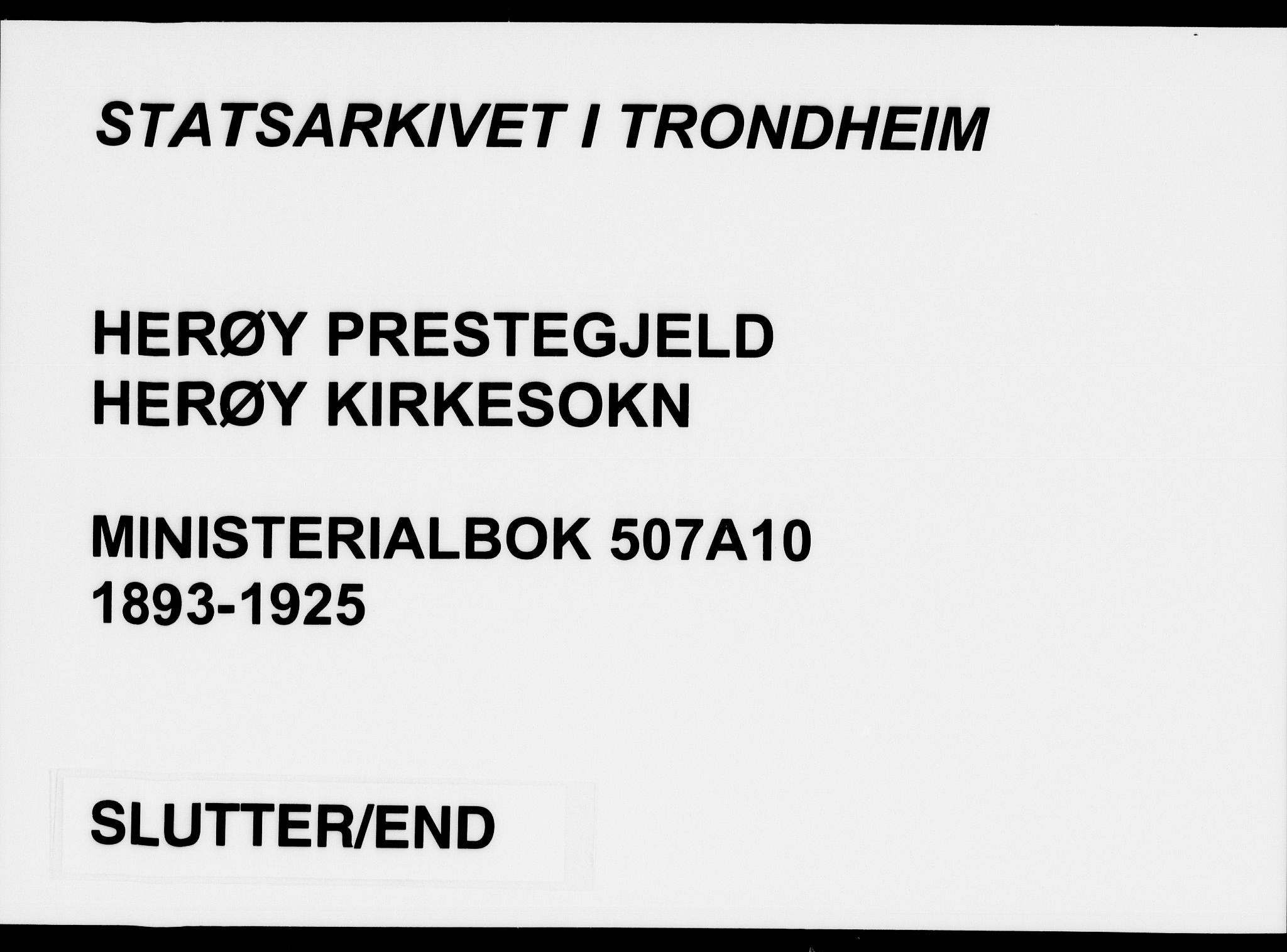 Ministerialprotokoller, klokkerbøker og fødselsregistre - Møre og Romsdal, SAT/A-1454/507/L0075: Parish register (official) no. 507A10, 1901-1920