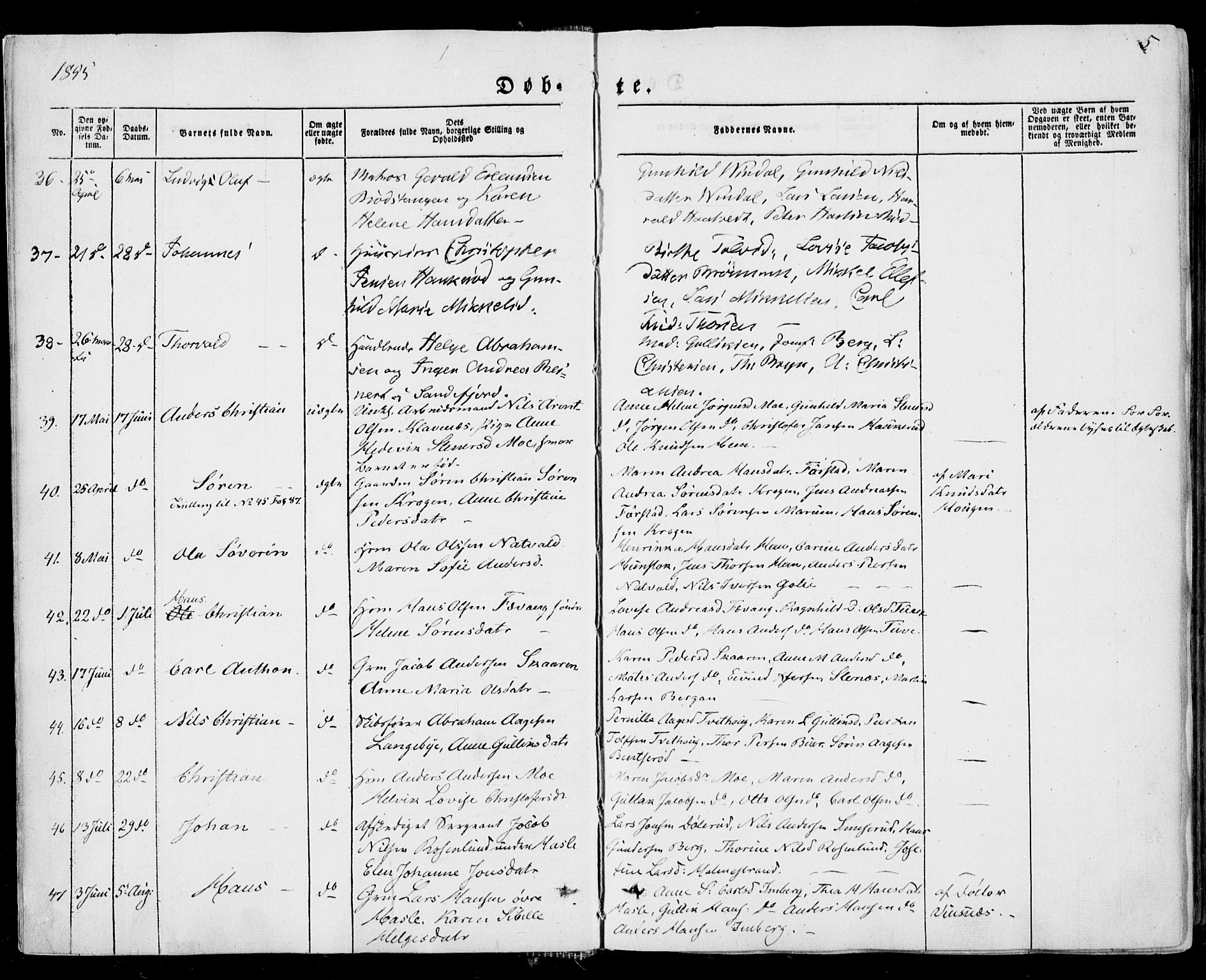 Sandar kirkebøker, SAKO/A-243/F/Fa/L0007: Parish register (official) no. 7, 1855-1861, p. 5