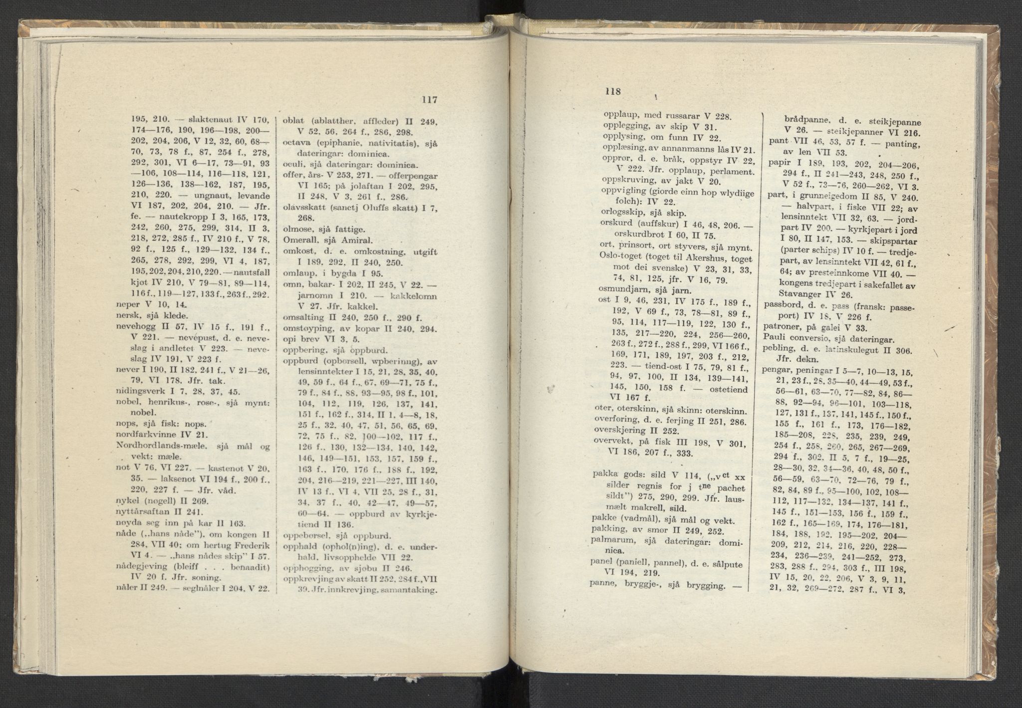 Publikasjoner utgitt av Arkivverket, PUBL/PUBL-001/C/0008: Sakregister, 1548-1567, p. 117-118