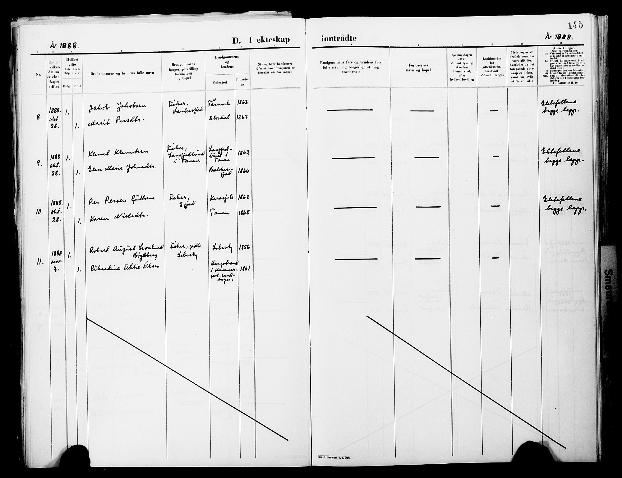 Lebesby sokneprestkontor, SATØ/S-1353/H/Ha/L0004kirke: Parish register (official) no. 4, 1870-1902, p. 145