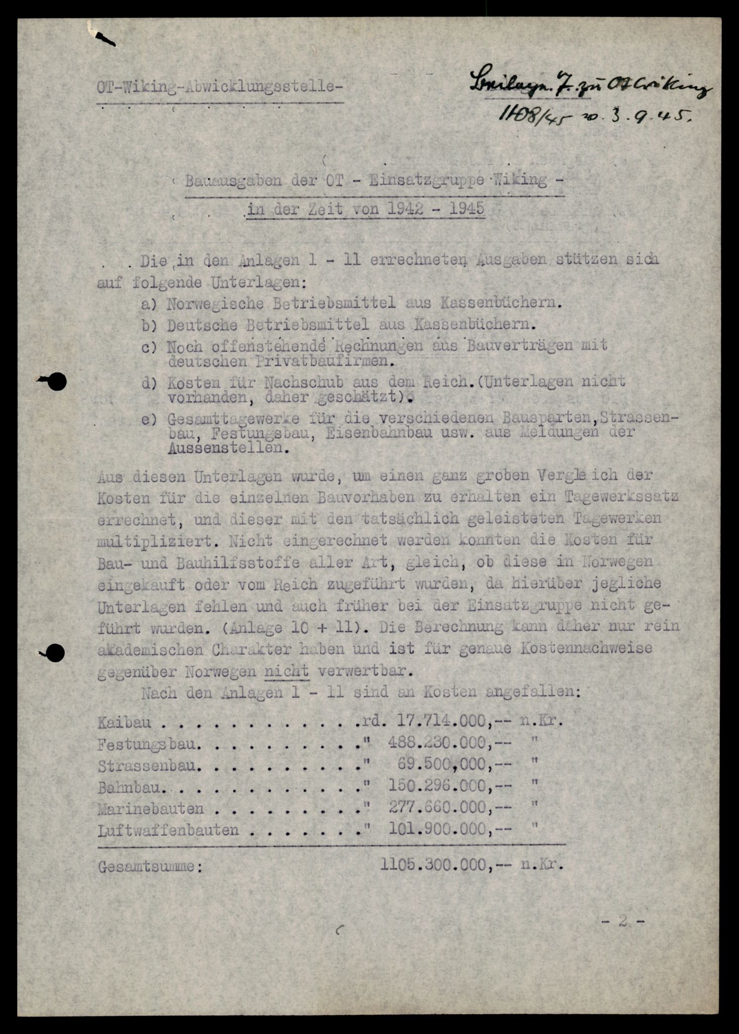 Forsvarets Overkommando. 2 kontor. Arkiv 11.4. Spredte tyske arkivsaker, AV/RA-RAFA-7031/D/Dar/Darb/L0002: Reichskommissariat, 1940-1945, p. 326
