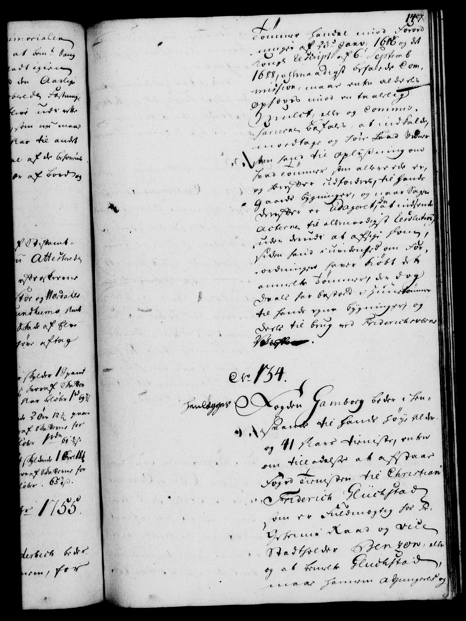 Rentekammeret, Kammerkanselliet, RA/EA-3111/G/Gh/Gha/L0033: Norsk ekstraktmemorialprotokoll (merket RK 53.78), 1755-1756, p. 147
