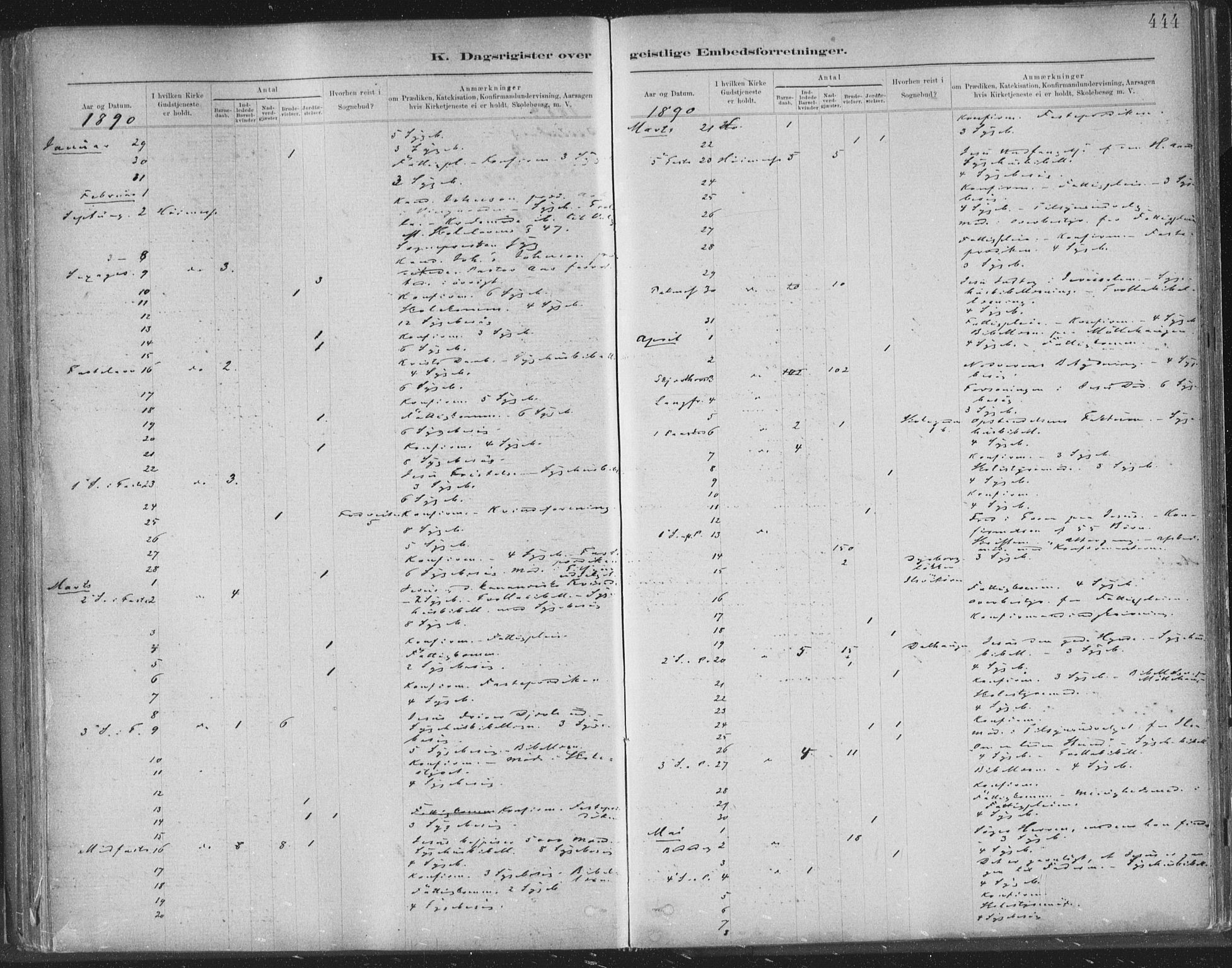 Ministerialprotokoller, klokkerbøker og fødselsregistre - Sør-Trøndelag, SAT/A-1456/603/L0163: Parish register (official) no. 603A02, 1879-1895, p. 444