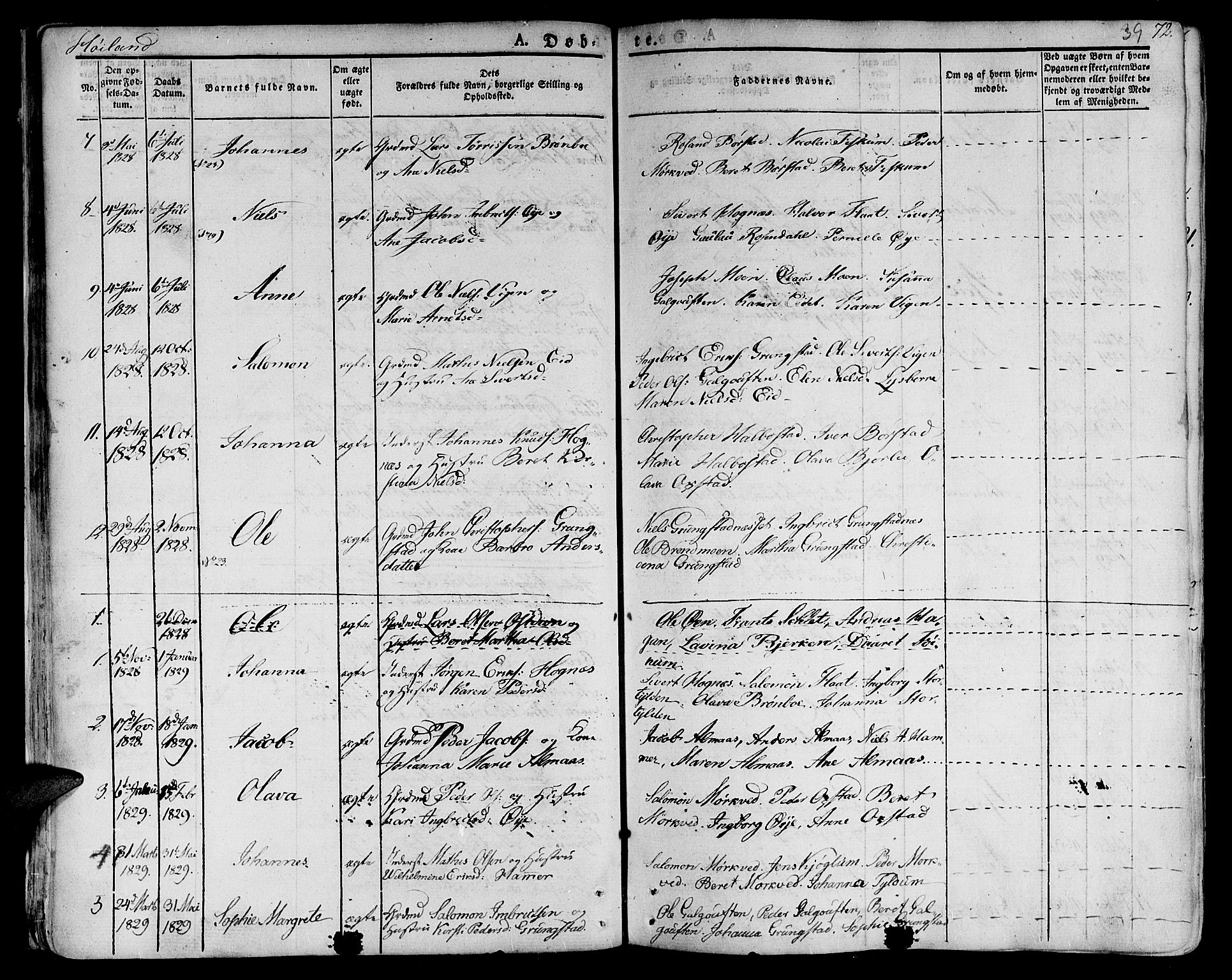 Ministerialprotokoller, klokkerbøker og fødselsregistre - Nord-Trøndelag, SAT/A-1458/758/L0510: Parish register (official) no. 758A01 /2, 1821-1841, p. 39
