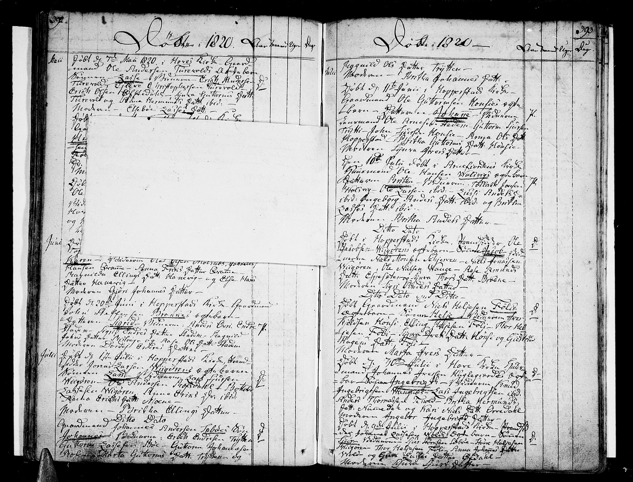 Vik sokneprestembete, SAB/A-81501: Parish register (official) no. A 5, 1787-1820, p. 392-393