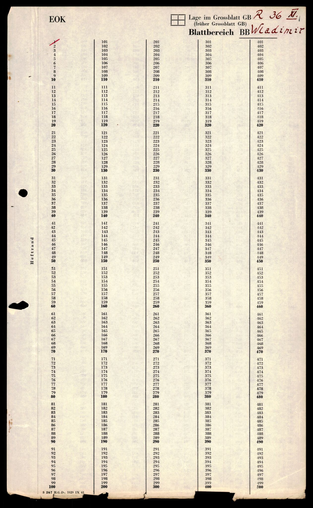 Forsvarets Overkommando. 2 kontor. Arkiv 11.4. Spredte tyske arkivsaker, AV/RA-RAFA-7031/D/Dar/Dara/L0011: Korrespondanse og kartreferanser, 1940-1945, p. 345