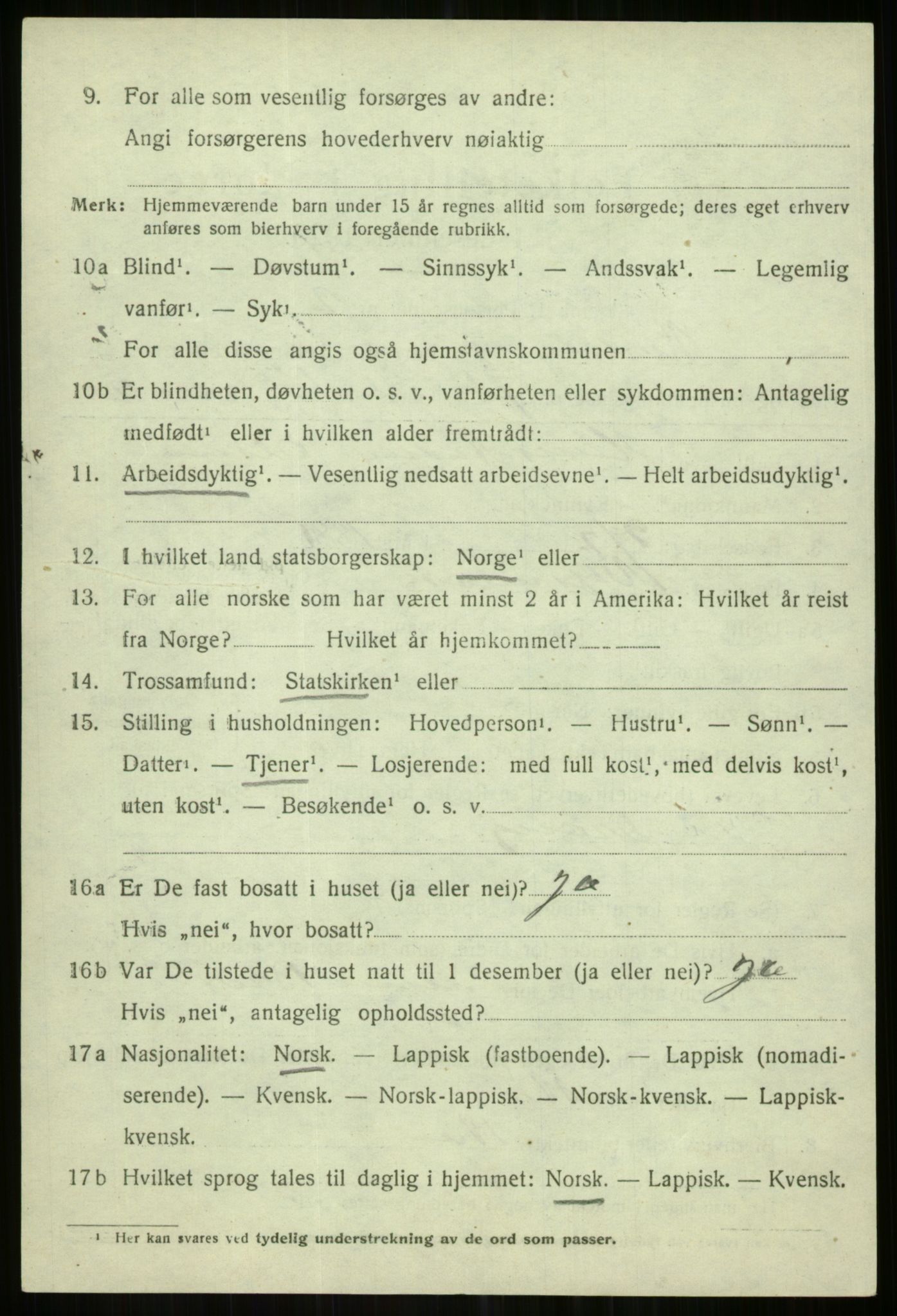 SATØ, 1920 census for Karlsøy, 1920, p. 2102