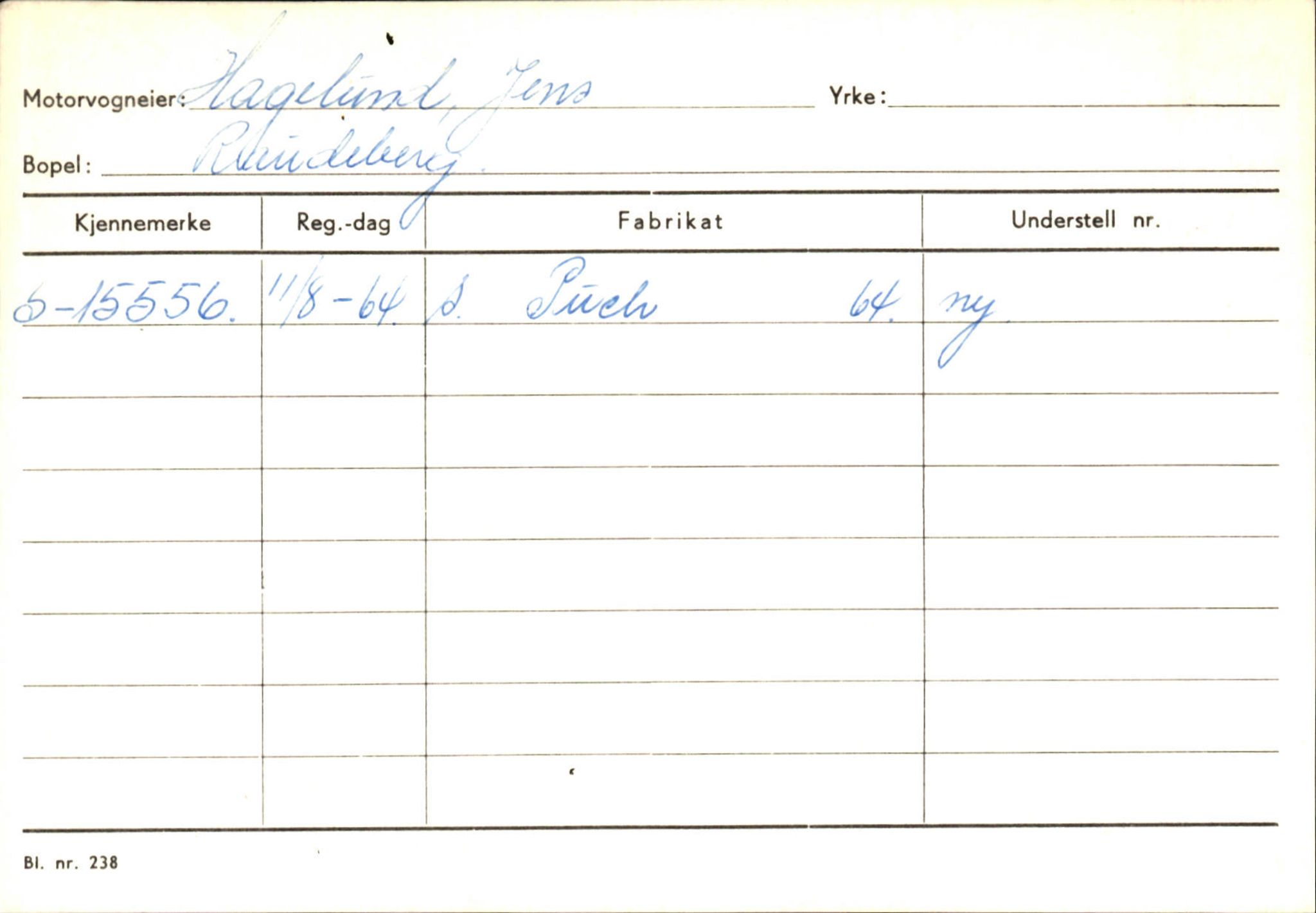 Statens vegvesen, Sogn og Fjordane vegkontor, AV/SAB-A-5301/4/F/L0144: Registerkort Vågsøy A-R, 1945-1975, p. 782
