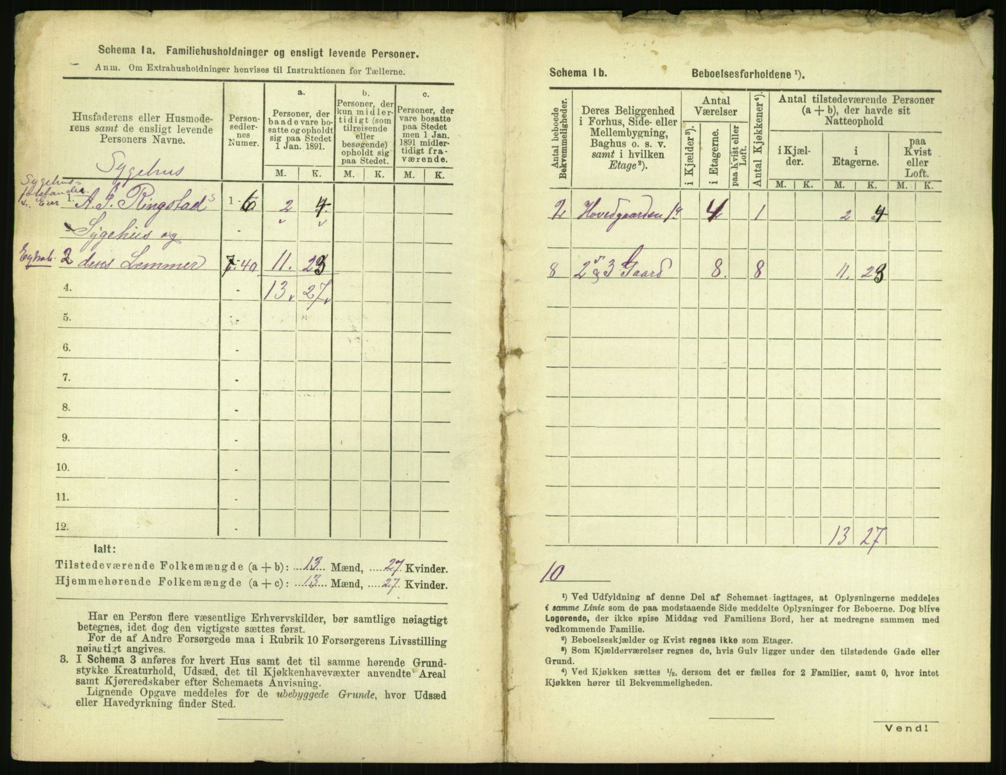 RA, 1891 census for 0301 Kristiania, 1891, p. 152308