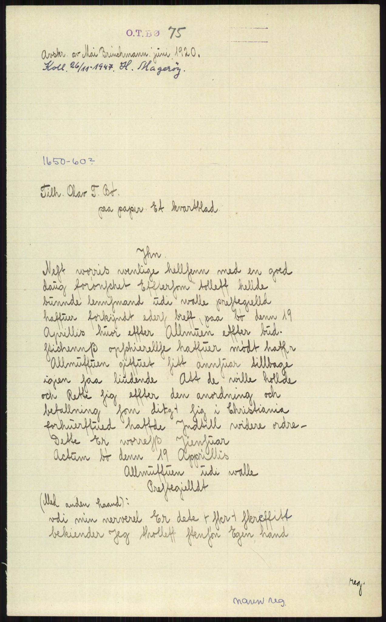 Samlinger til kildeutgivelse, Diplomavskriftsamlingen, AV/RA-EA-4053/H/Ha, p. 1046