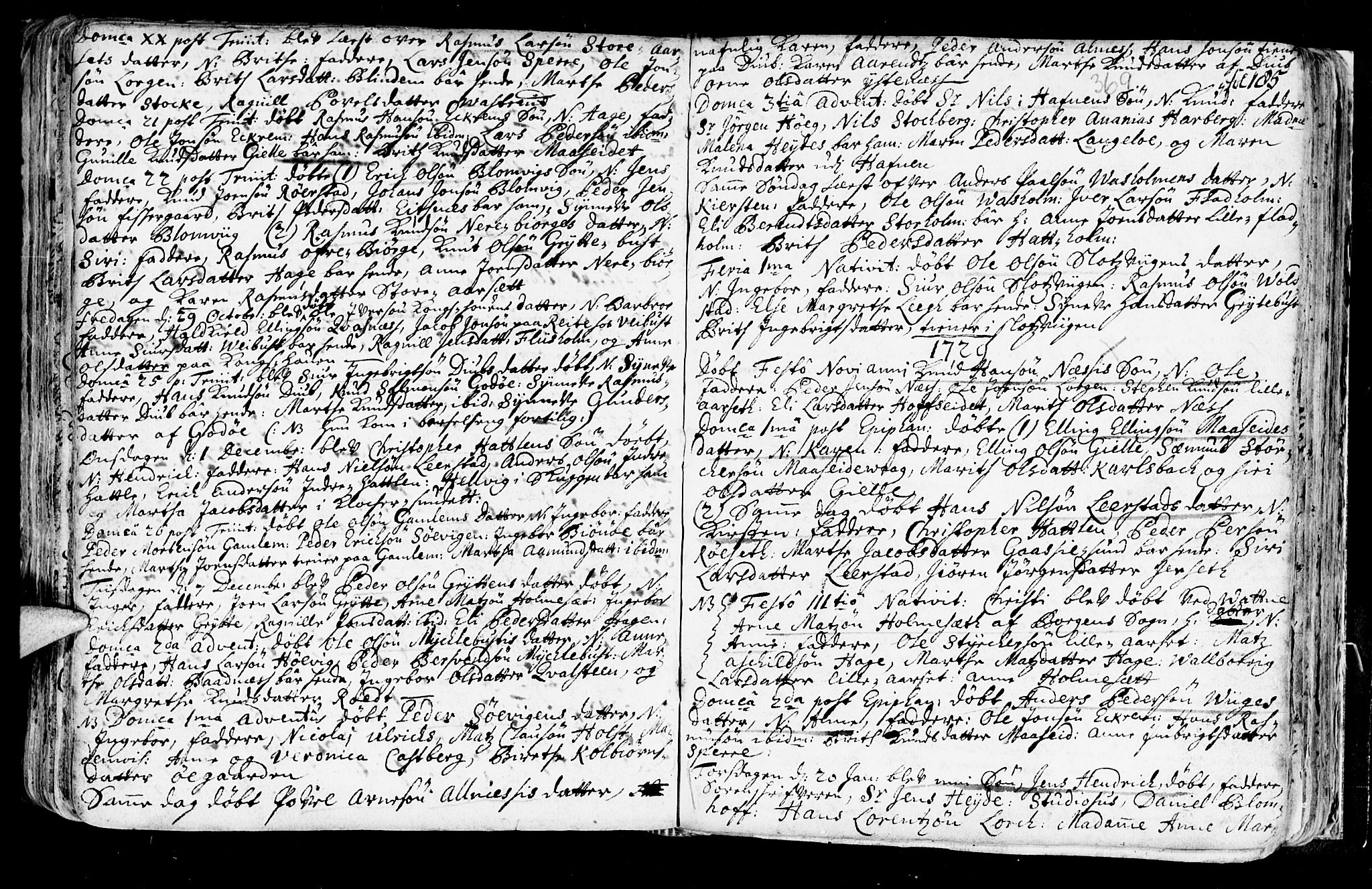 Ministerialprotokoller, klokkerbøker og fødselsregistre - Møre og Romsdal, AV/SAT-A-1454/528/L0390: Parish register (official) no. 528A01, 1698-1739, p. 368-369