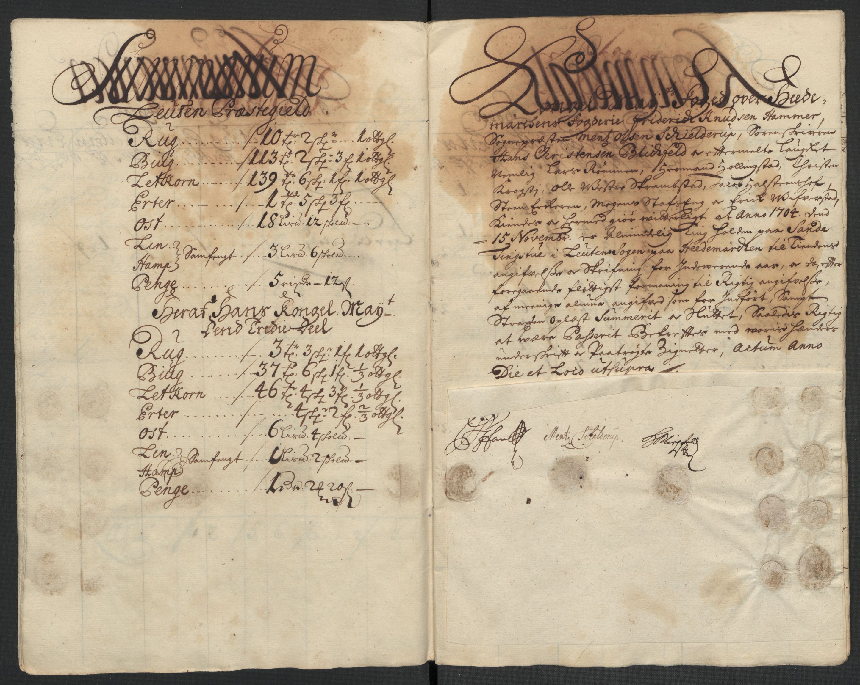 Rentekammeret inntil 1814, Reviderte regnskaper, Fogderegnskap, AV/RA-EA-4092/R16/L1041: Fogderegnskap Hedmark, 1703-1704, p. 251