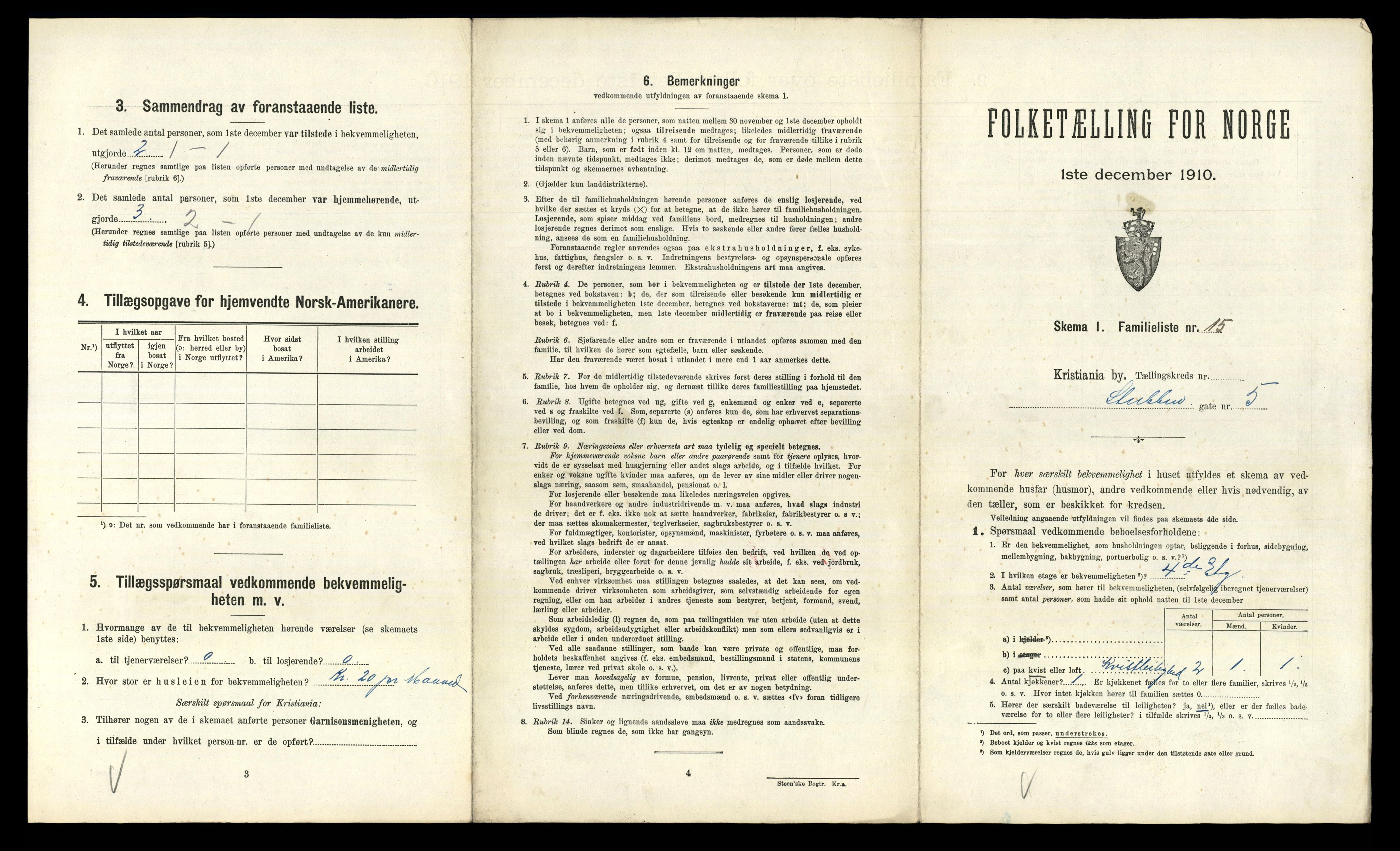 RA, 1910 census for Kristiania, 1910, p. 100359