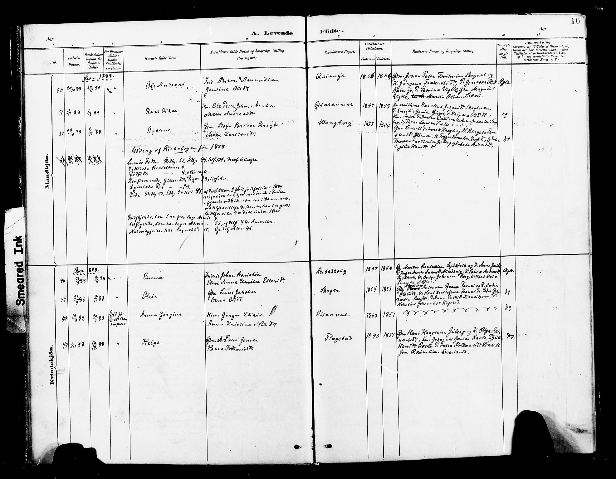 Ministerialprotokoller, klokkerbøker og fødselsregistre - Nord-Trøndelag, SAT/A-1458/713/L0121: Parish register (official) no. 713A10, 1888-1898, p. 10