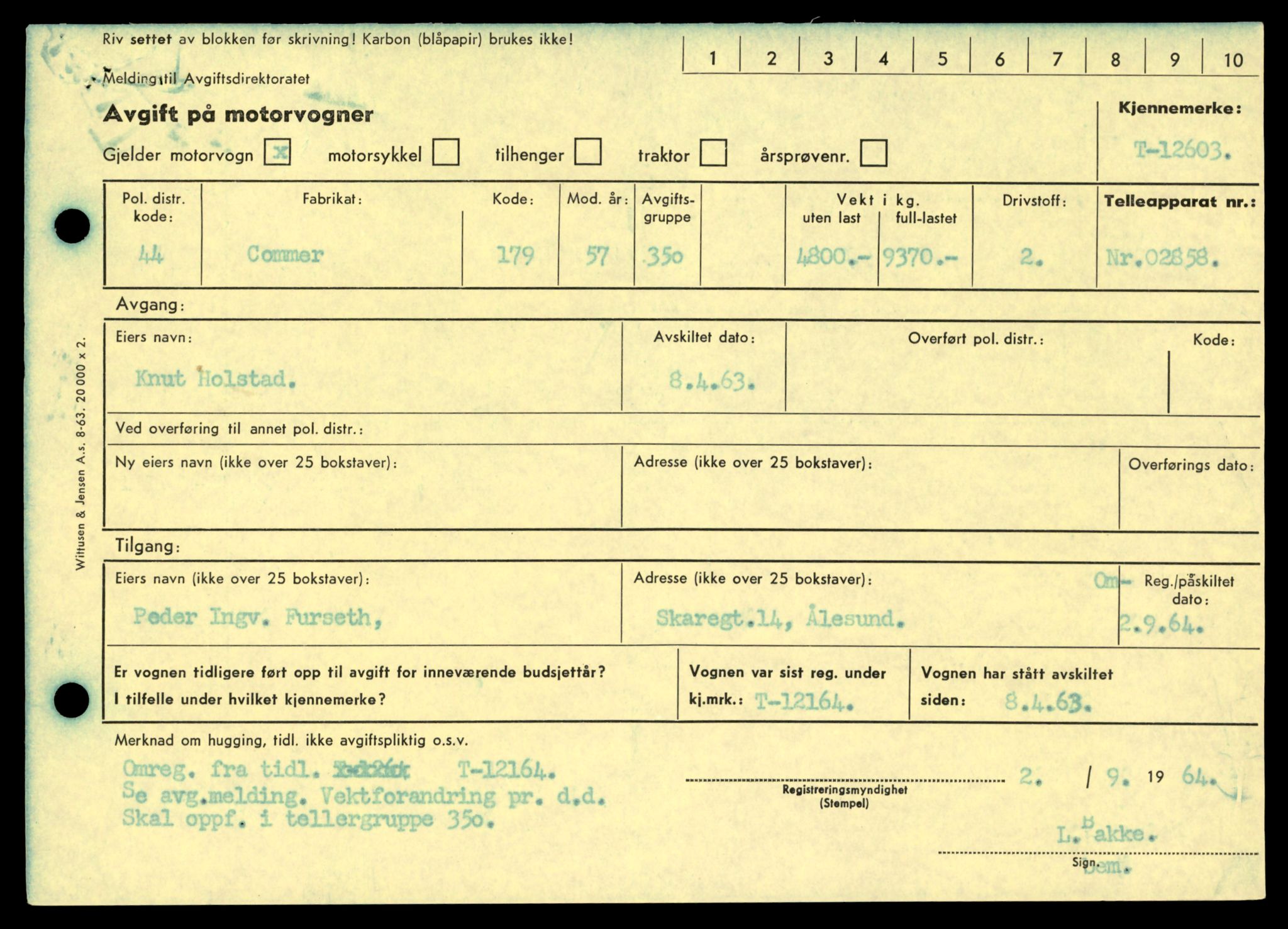 Møre og Romsdal vegkontor - Ålesund trafikkstasjon, AV/SAT-A-4099/F/Fe/L0032: Registreringskort for kjøretøy T 11997 - T 12149, 1927-1998, p. 391
