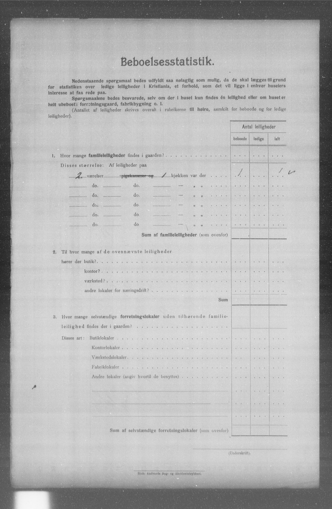 OBA, Municipal Census 1904 for Kristiania, 1904, p. 413