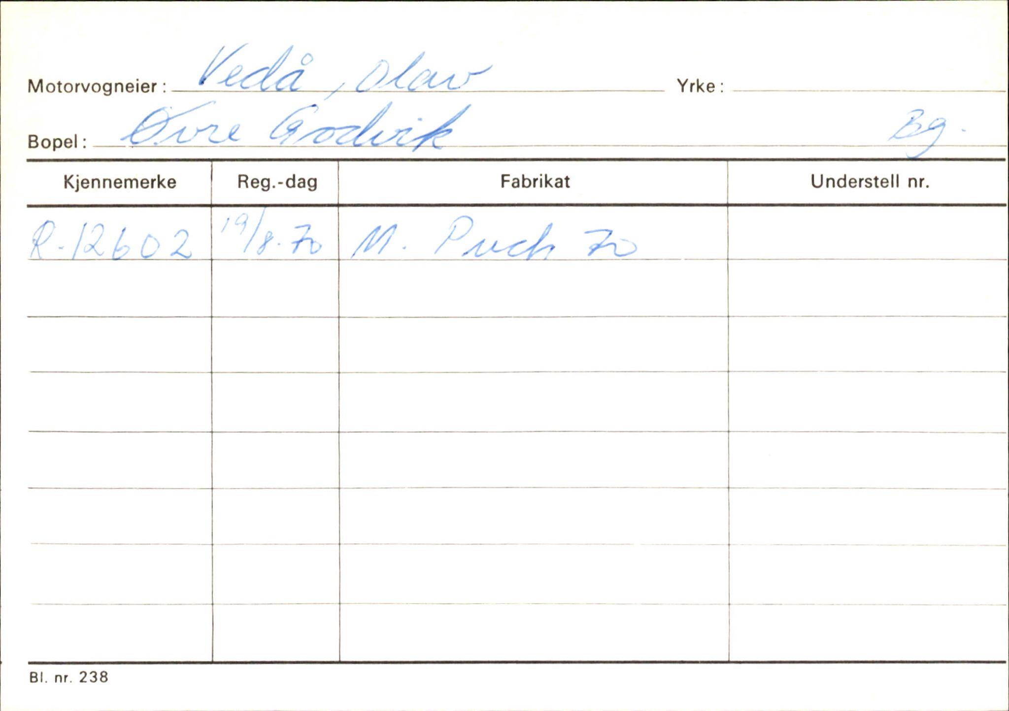 Statens vegvesen, Hordaland vegkontor, AV/SAB-A-5201/2/Ha/L0059: R-eierkort V, 1920-1971, p. 68