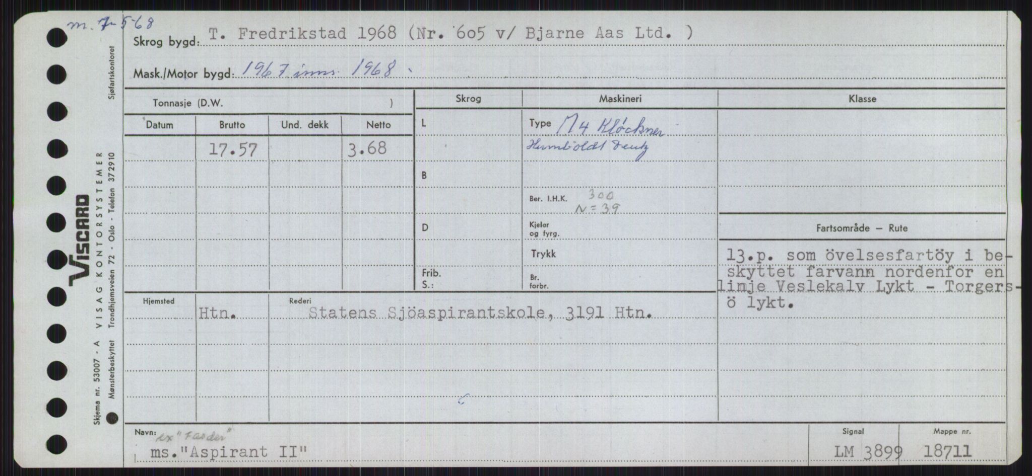 Sjøfartsdirektoratet med forløpere, Skipsmålingen, AV/RA-S-1627/H/Ha/L0001/0001: Fartøy, A-Eig / Fartøy A-Bjøn, p. 461