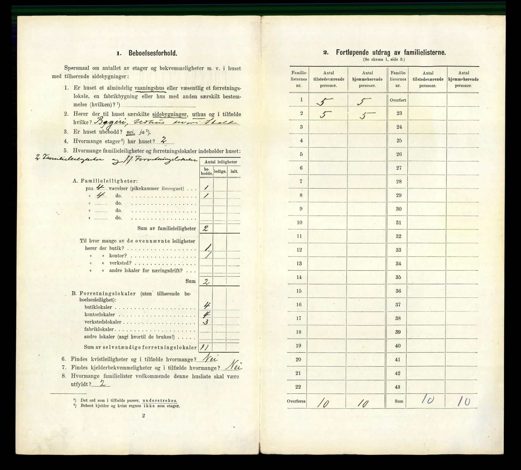 RA, 1910 census for Hønefoss, 1910, p. 724